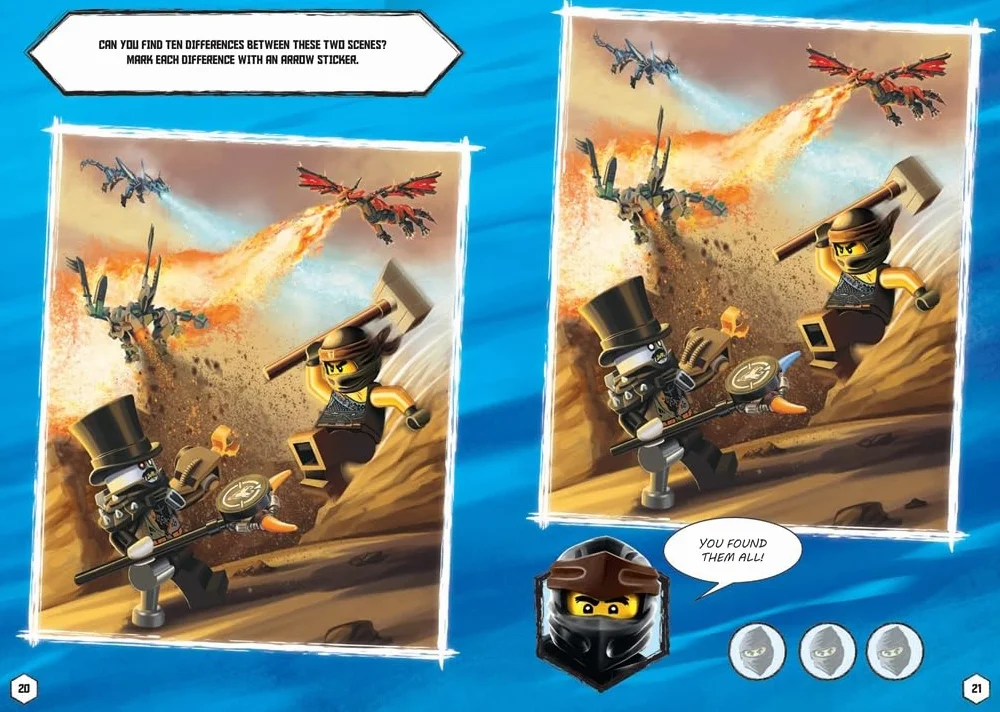 LEGO NINJAGO 800 Stickers Defenders of Ninjago World