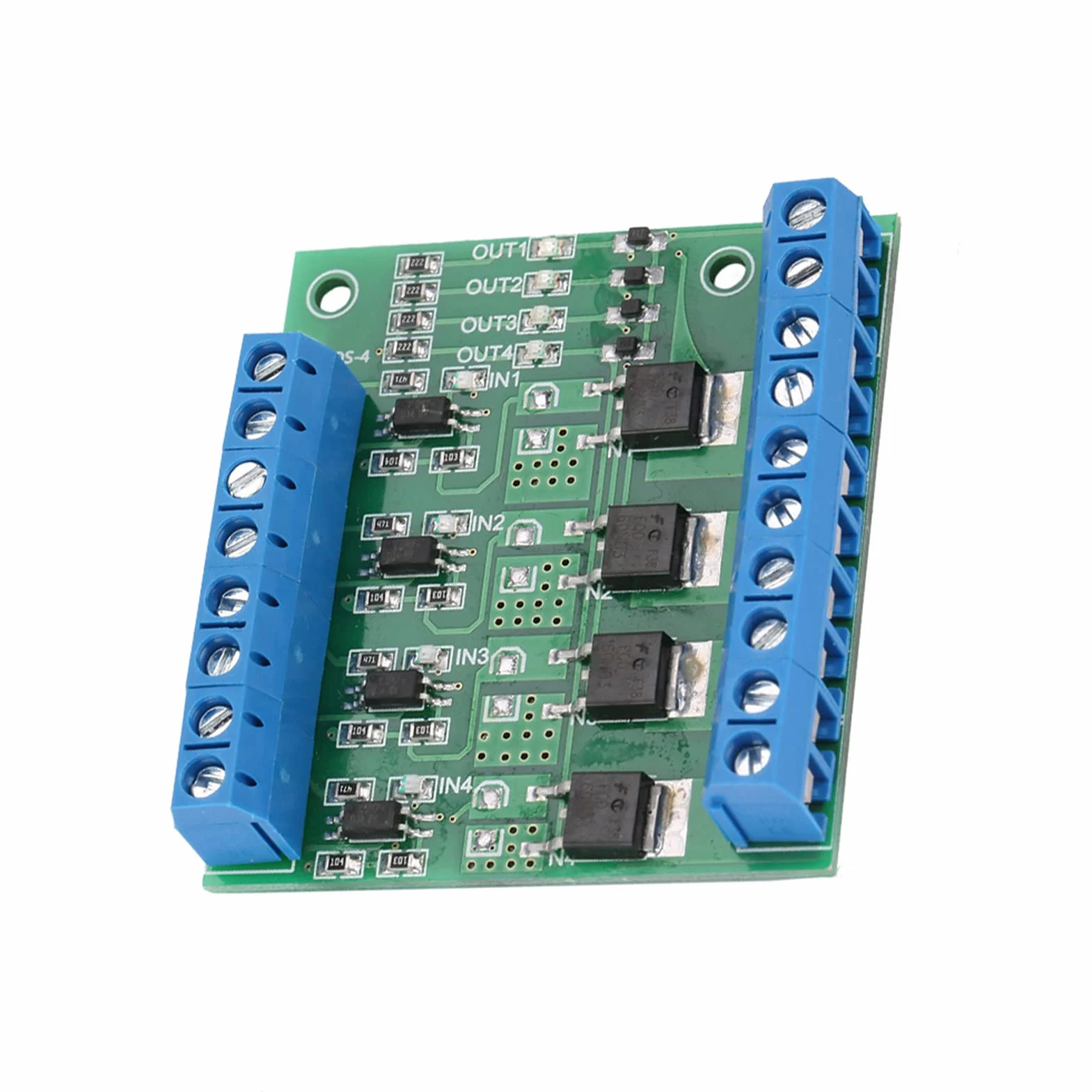 Płyta Mosfet PWM 4 Kanałowy Obwód Wzmacniacza PLC 3-20V do 3.7-27VDC 10A moduł Sterownika moduł MOS FET