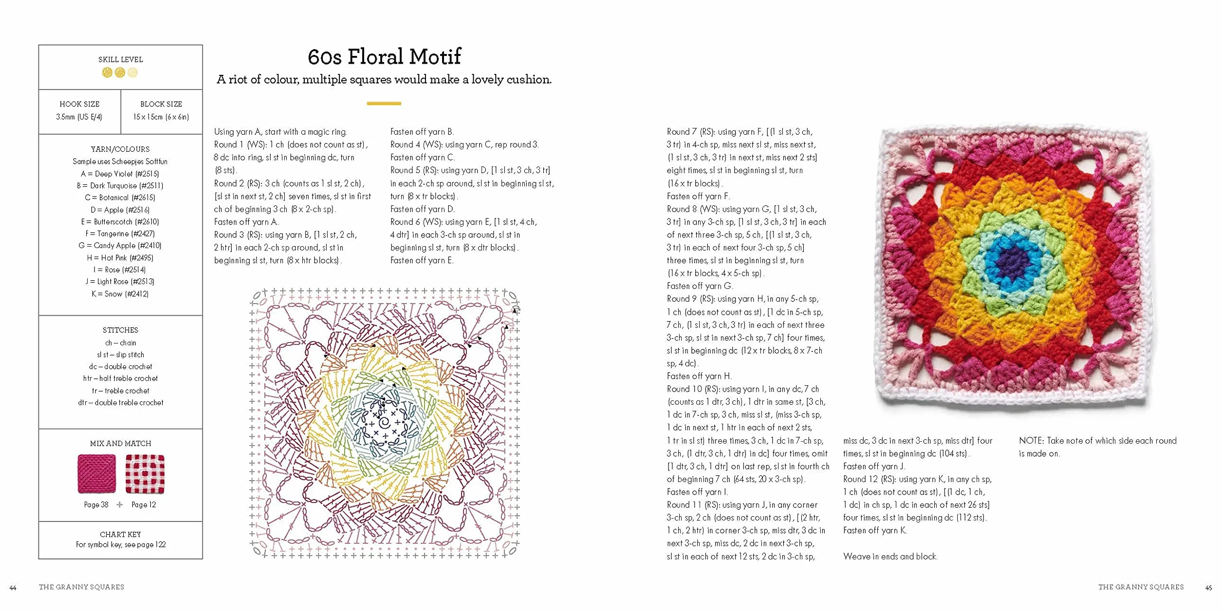 A Modern Girl's Guide to Granny Squares: Crochet Blocks with Colour Combinations