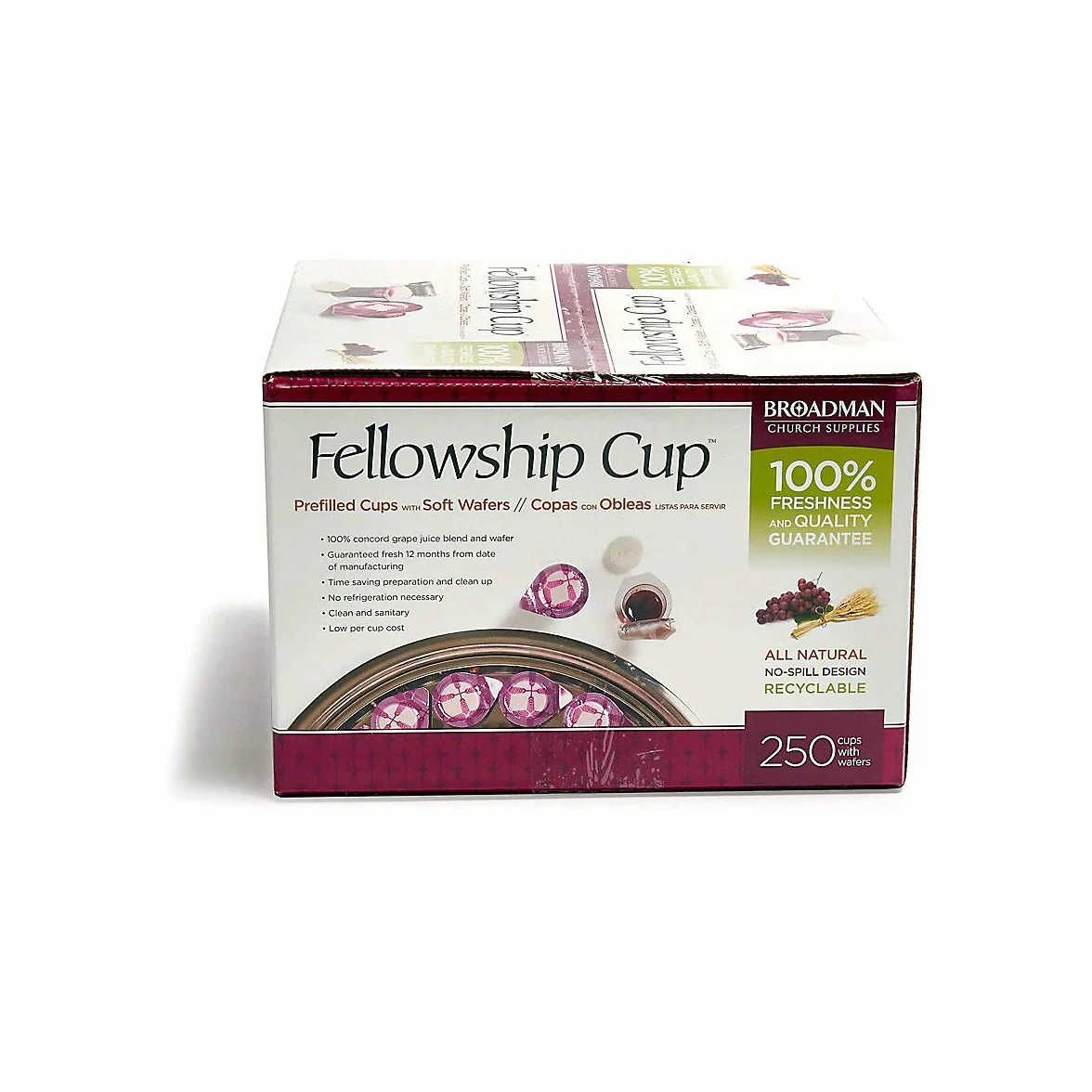 Fellowship Cup Communion Wafer & Juice 250pk