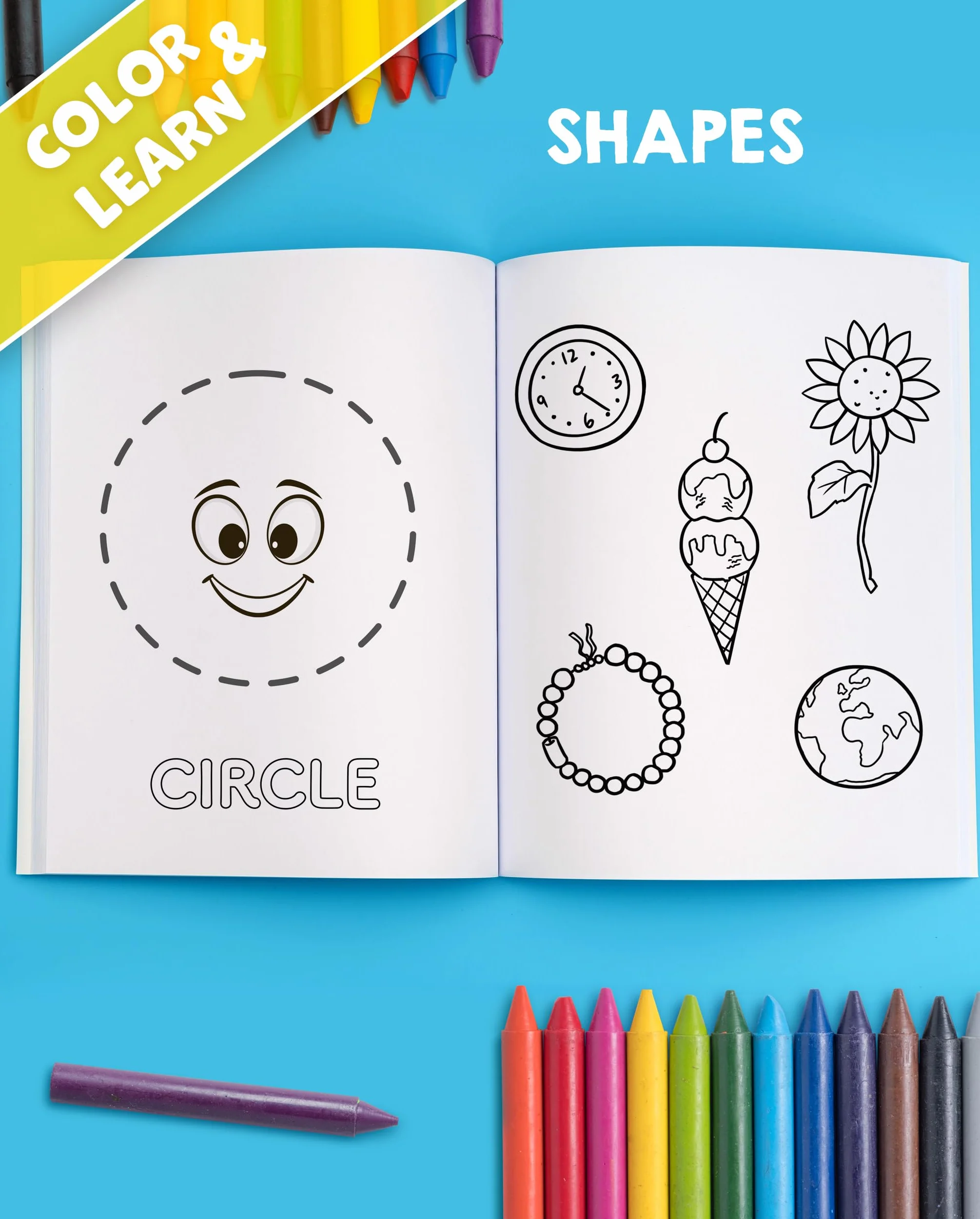 My Big Fun Coloring Book for Toddlers: Animals, Shapes, Colors, Numbers & Letters Activity Workbook Ages 2-4