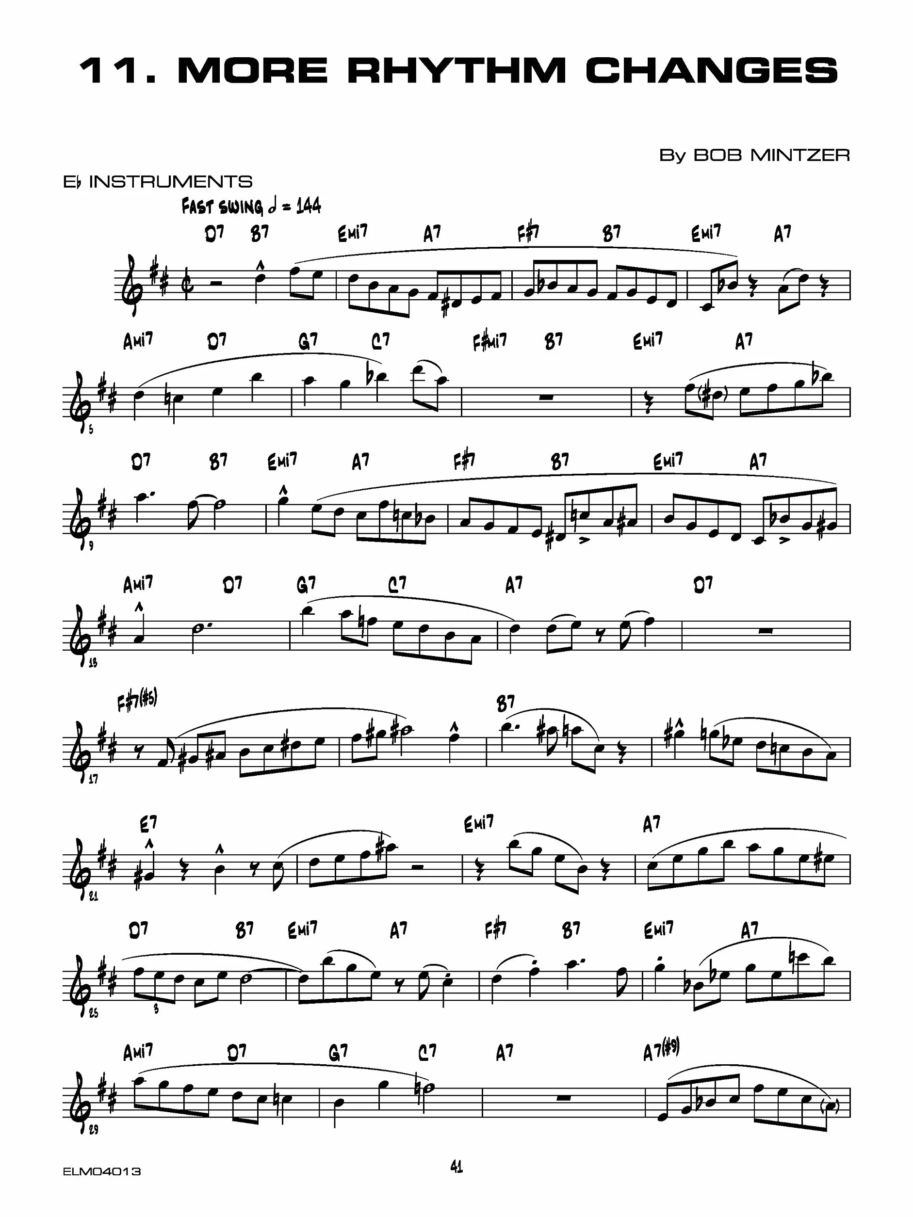 12 Contemporary Jazz Etudes: E-Flat Instruments (Alto Saxophone, Baritone Saxophone), Book & CD: Eb Instruments, Alto Sax, Baritone Sax