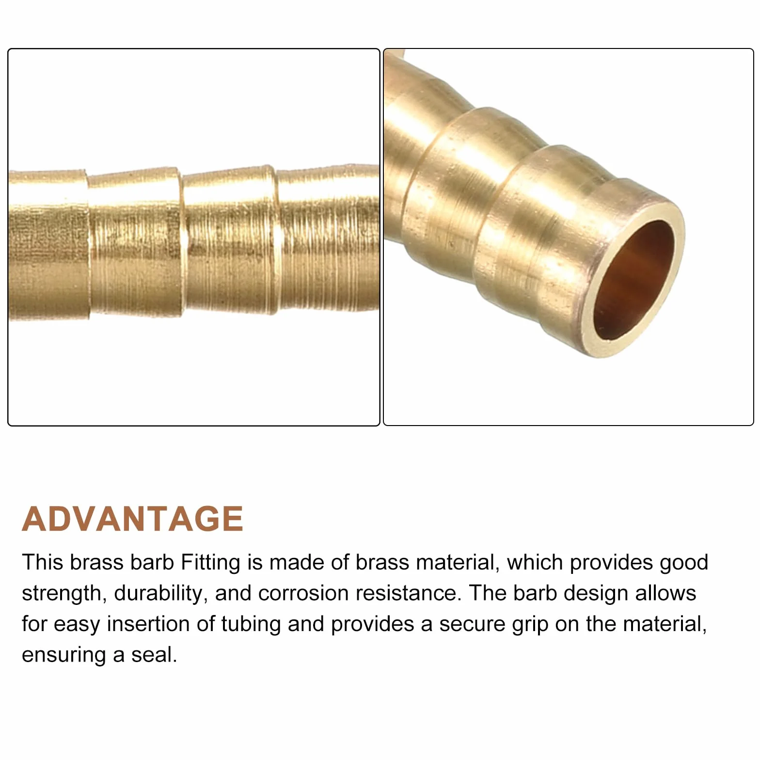 METALLIXITY Kształt L mosiądz pręt łączący 8 mm x 6 mm 4 sztuki