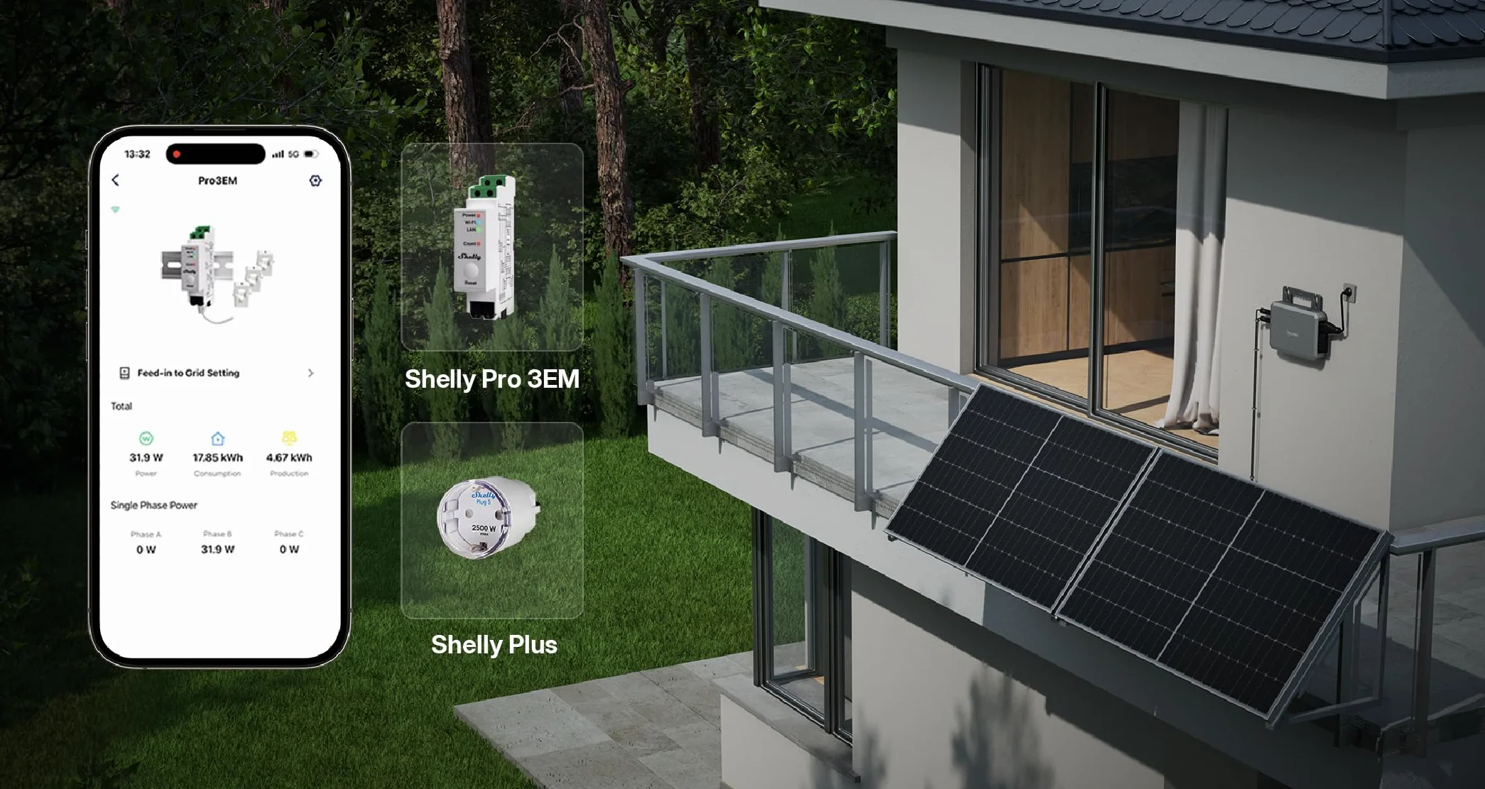 Hoymiles HiFlow 800 mikro-inwerter 800W WLAN Bluetooth Plug & Play z kablem Schuko 5m