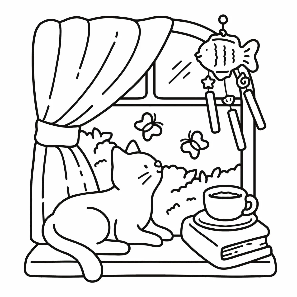 Cat Moments Meow Life Coloring Book
