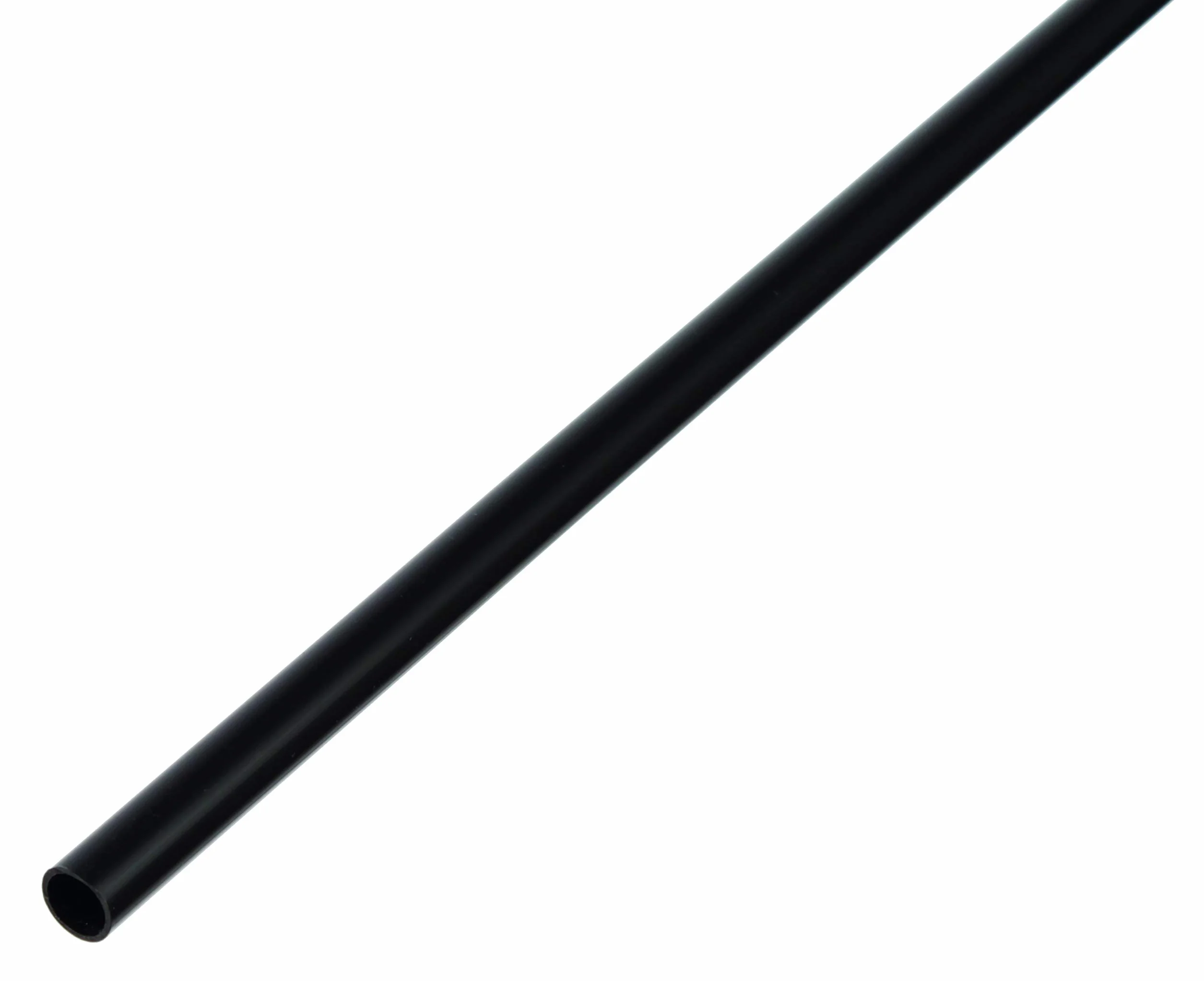 Alberts 484989 Rura okrągła tworzywo sztuczne czarna 1000 x 10 x 1 mm