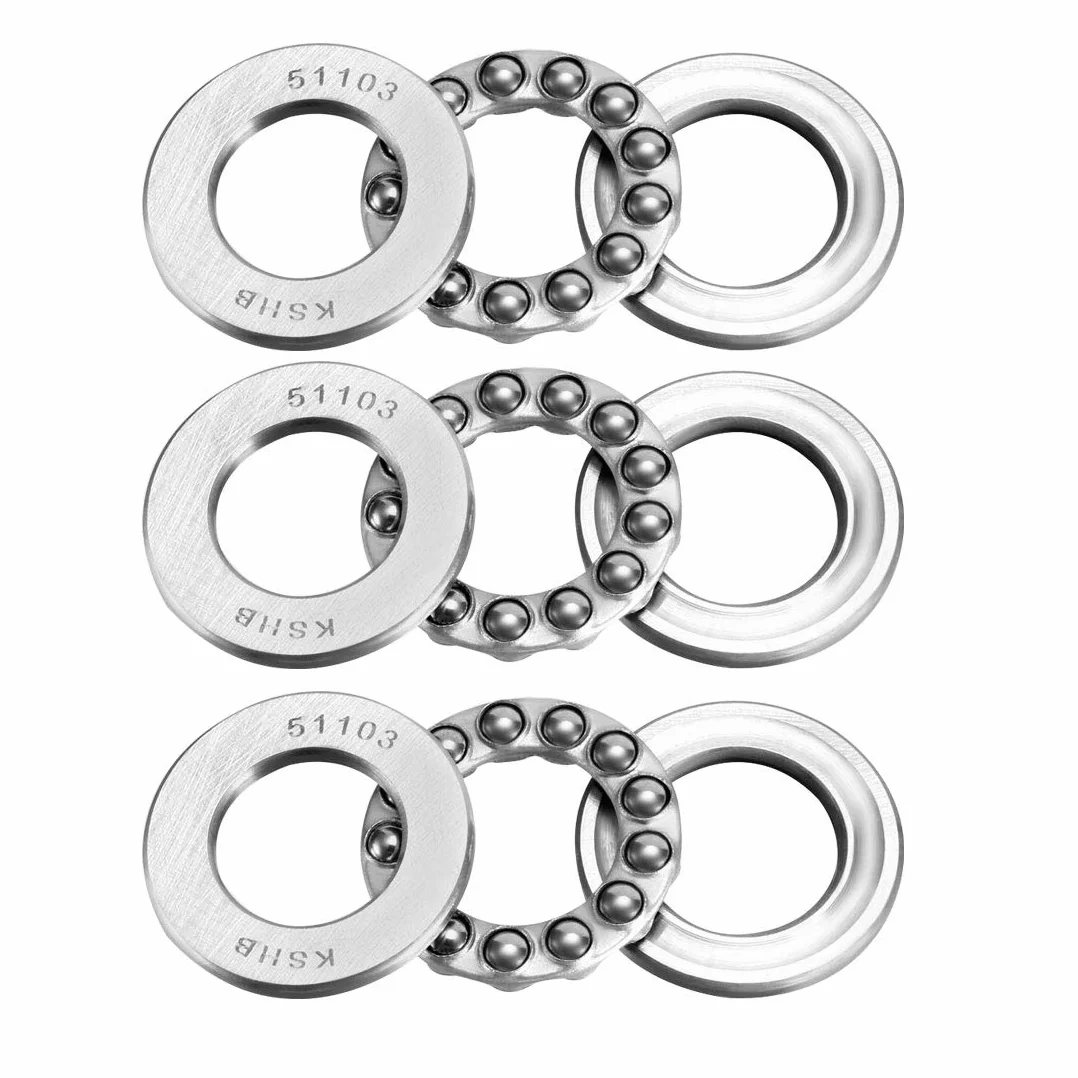 łożysko kulkowe osiowe 51103 17x30x9 mm stal chromowana ABEC3