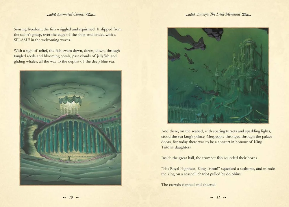 The Little Mermaid Disney Animated Classics Deluxe Gift Book
