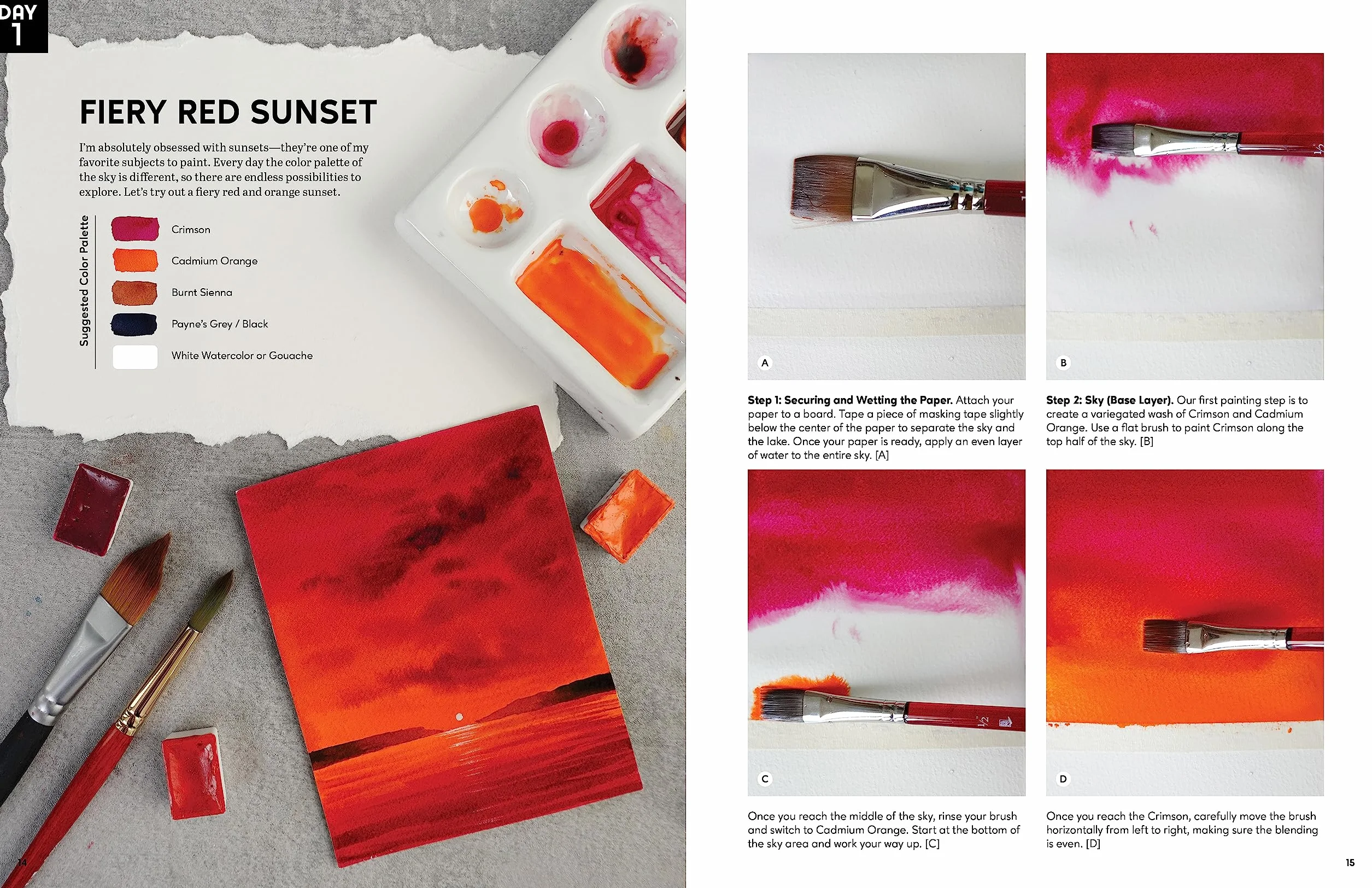 Bold and Beautiful Watercolor Skies: Learn to Paint Stunning Clouds, Sunsets, Galaxies, and More - A Master Class for Beginners