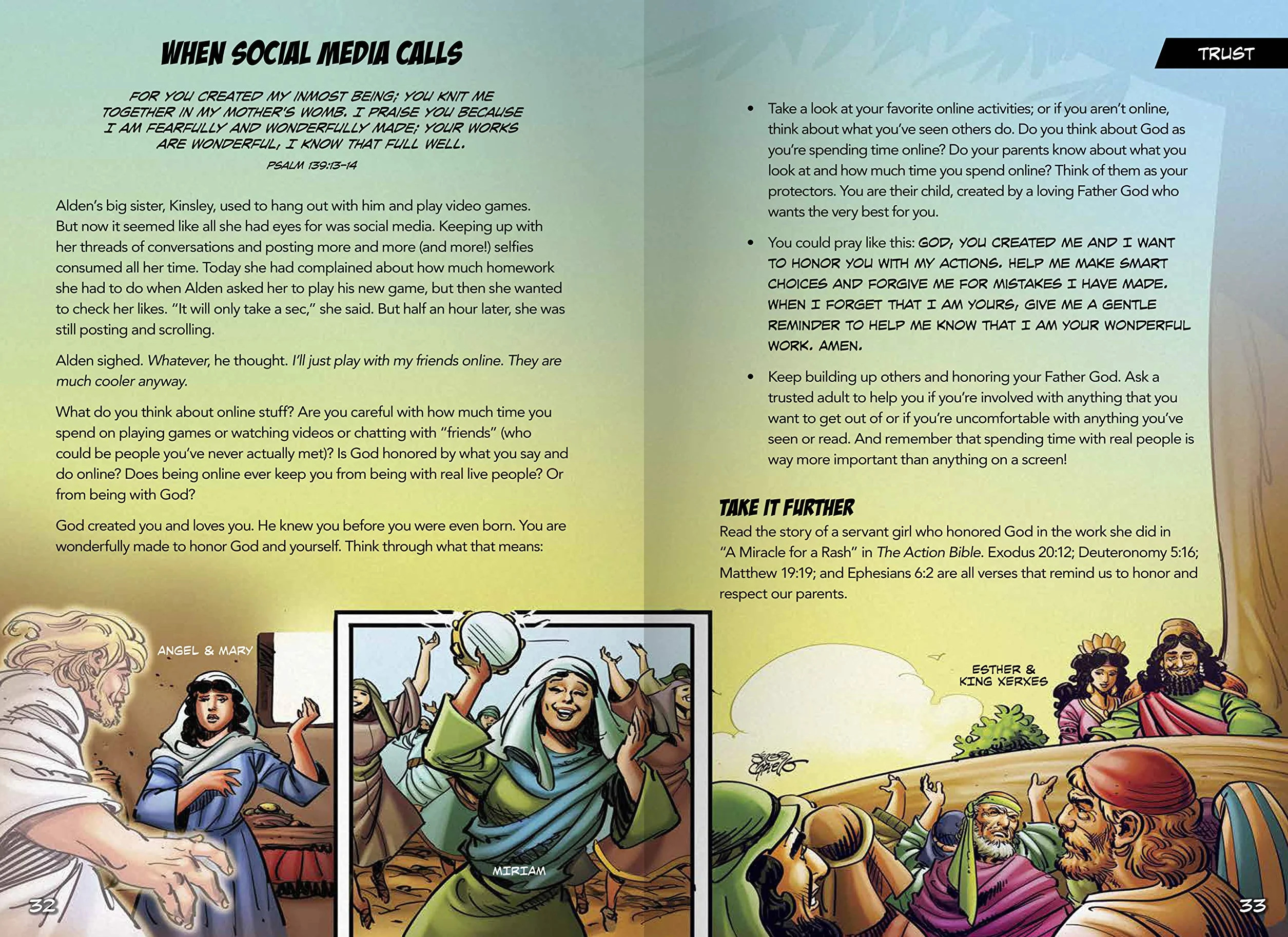 The Action Bible Anytime Devotions: 90 Ways to Help Kids Connect with God