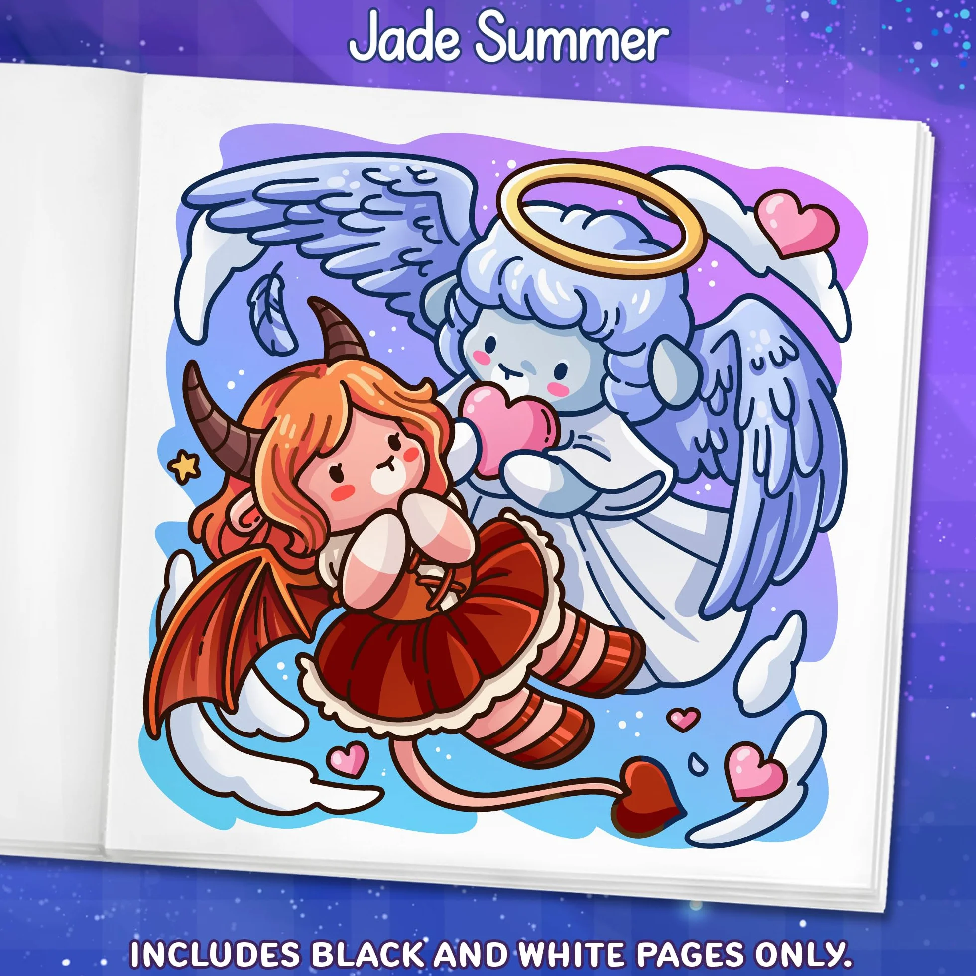 Cozy Romantasy: Cute Coloring Book for Adults and Teens with Fantasy Romance Scenes