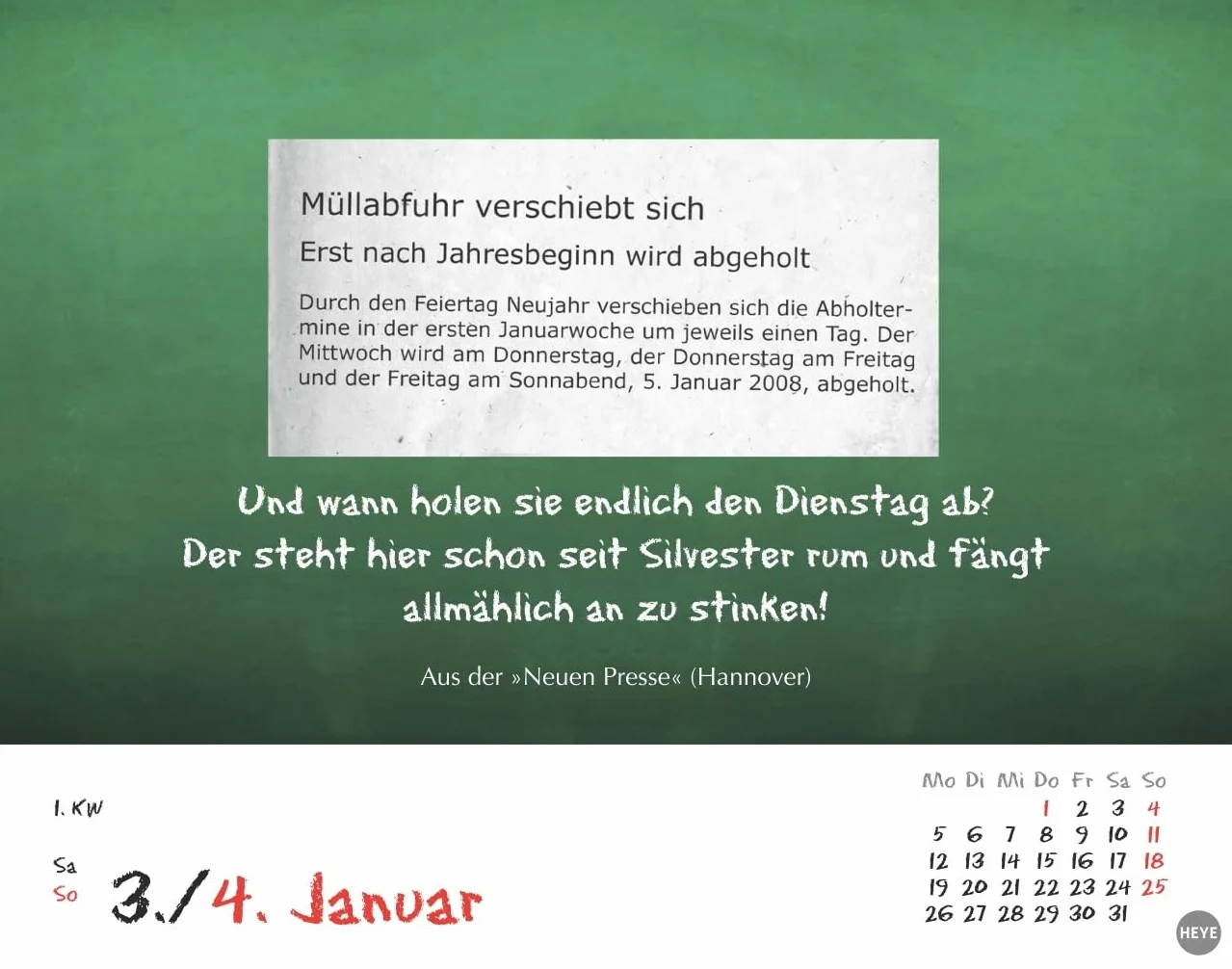 Bastian Sick Tagesabreißkalender 2026: Jeden letzten Dienstag im Montag - Witziger Sprachkalender mit Sprachverdrehern