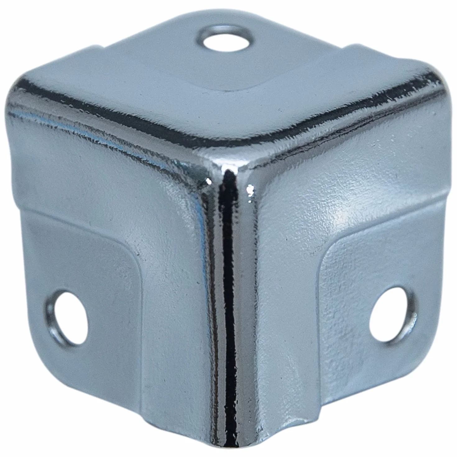 Metalowe zabezpieczenie narożników do walizki 8 sztuk 18x18x18 mm ocynkowane srebrne