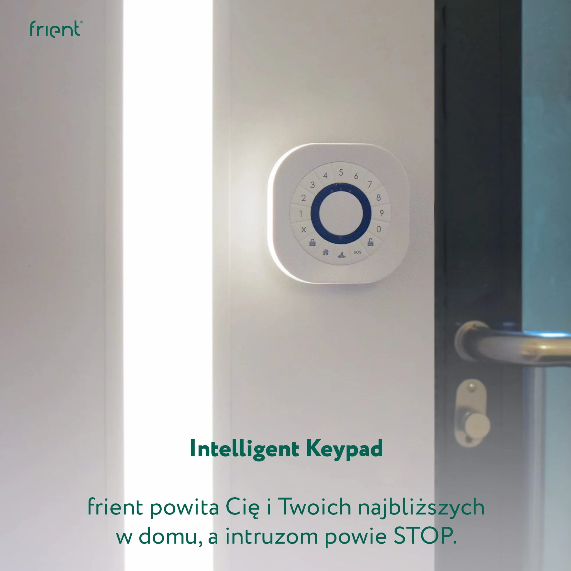 frient Intelligent Keypad | Bezpieczna Kontrola Dostępu | Wejście bez Kluczy | Zigbee | Produkt Kompatybilny ze Homey