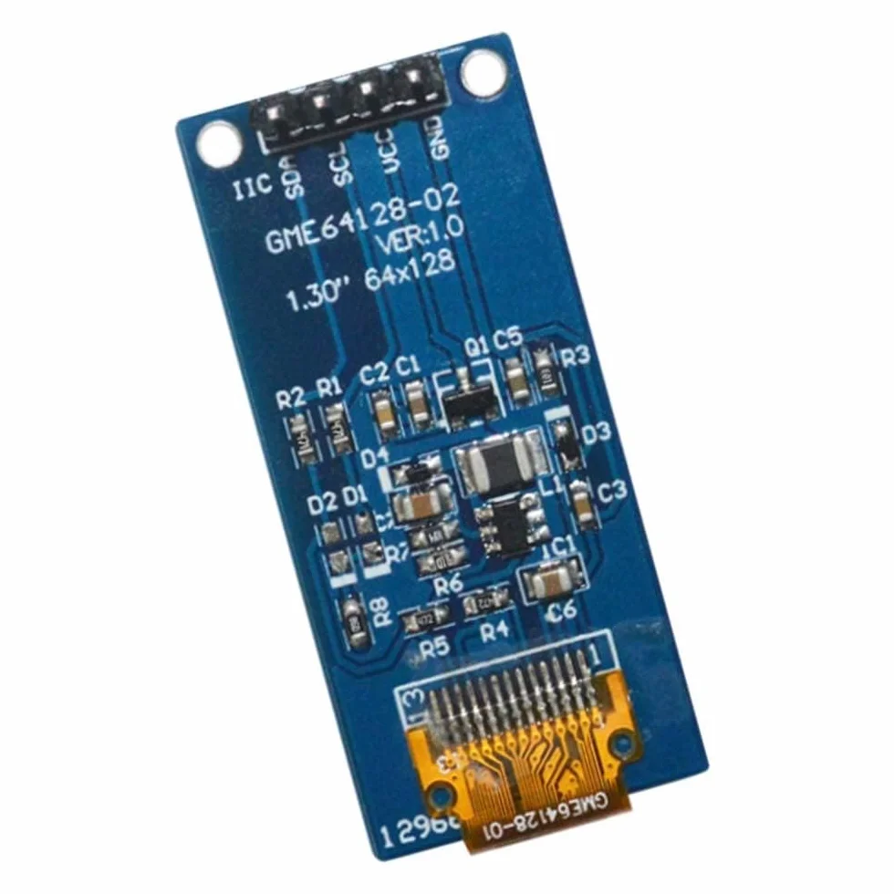 1,3 cala biały OLED vertical screen module IIC moduły 64 x 128 OLED display moduły SH1107