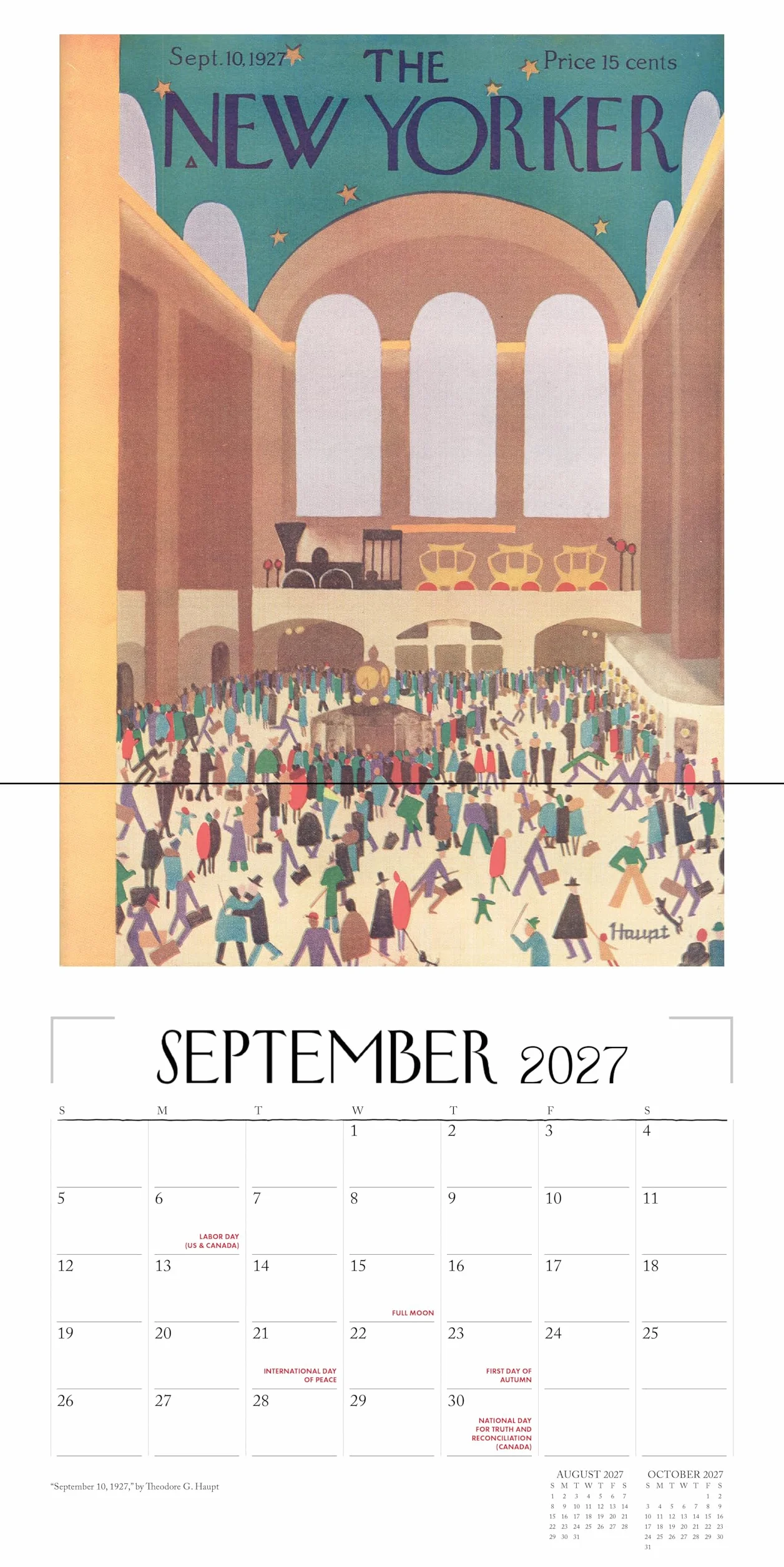 The New Yorker: A City in Covers 2027 Wall Calendar