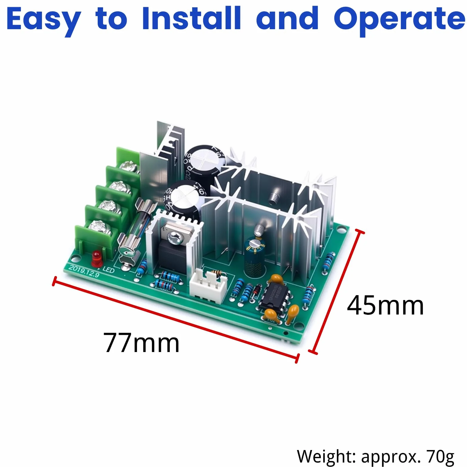 PWM DC sterownik silnika DC 10-60V 20A bezstopniowy regulator prędkości