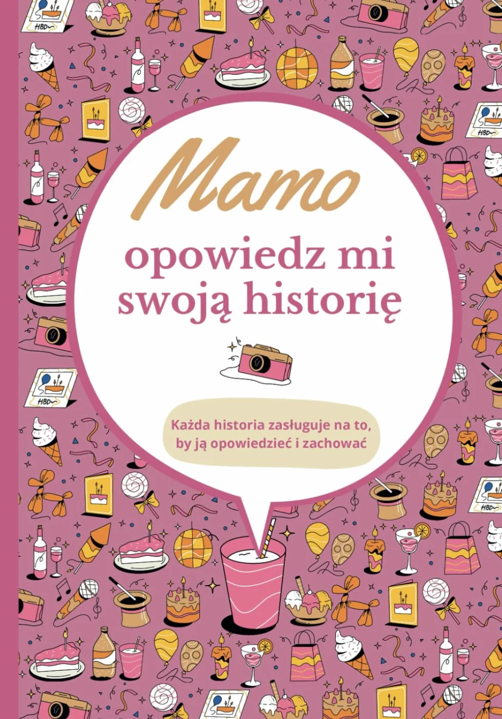 Mamo opowiedz mi swoją historię: Dziennik do wypełnienia | Księga wspomnień do dzielenia się | Oryginalny pomysł na prezent na Dzień Matki, urodziny lub Boże Narodzenie