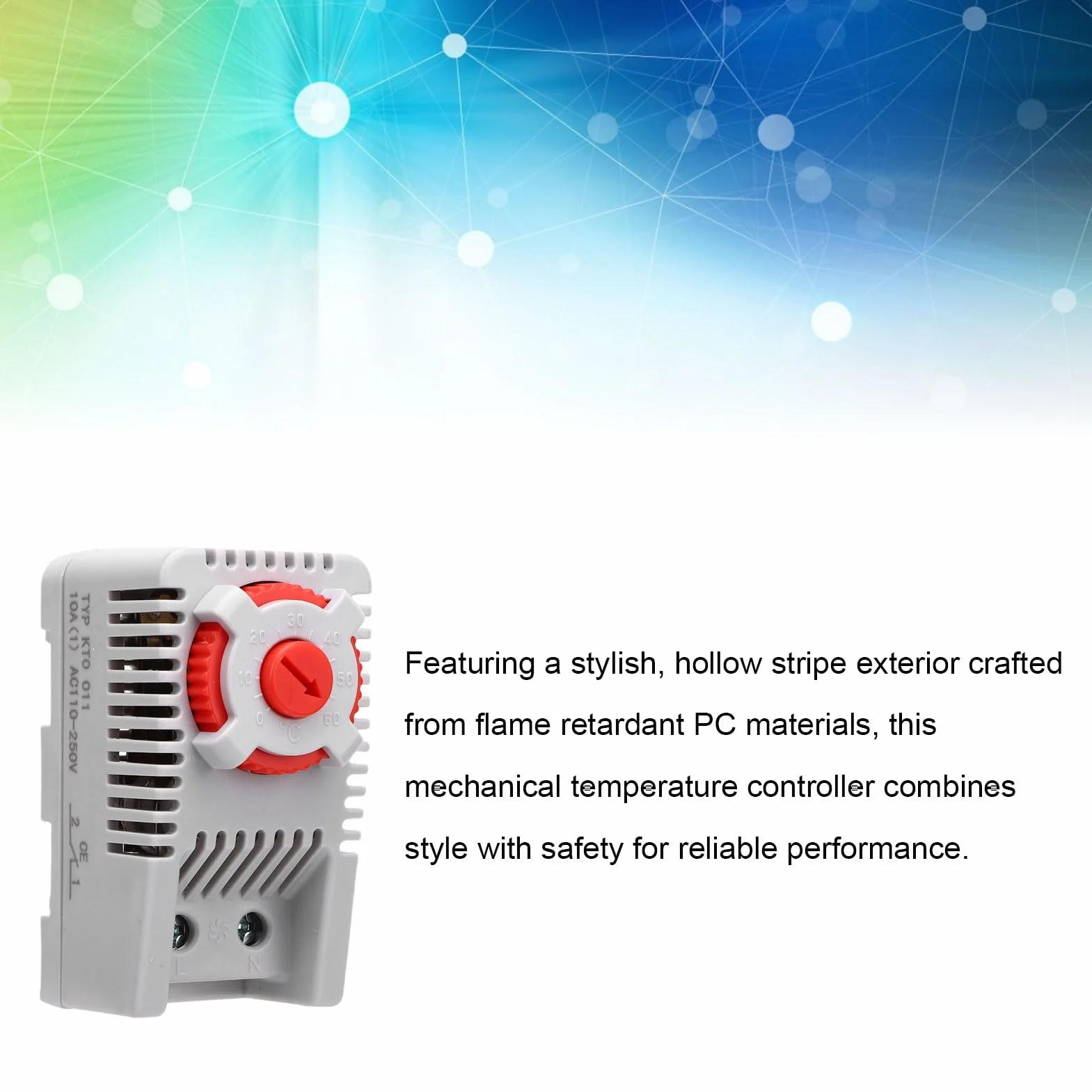 KTO011 Termostat Mechaniczny 0-60°C Normalnie Zamknięty Regulator Temperatury