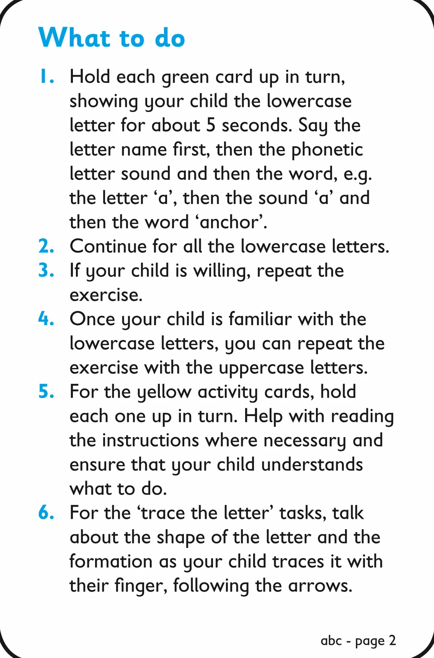 abc Flashcards: Ideal for home learning
