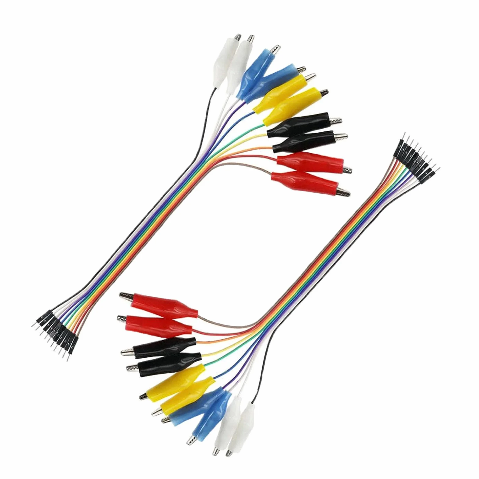 2 x 10 pinów 20 cm Breadboard z zaciskami krokodylkowymi, Gator na wtyczkę, kabel rozruchowy, do zasilacza, taśm LED, multimetru, Arduino Lilypad i Raspberry Pi