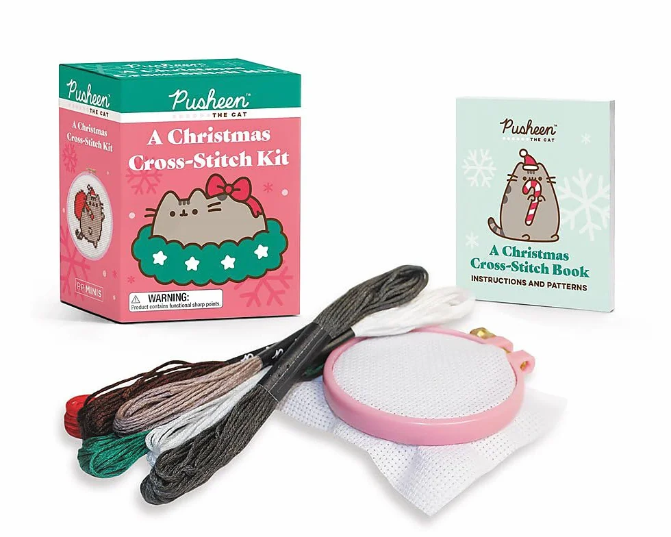 Pusheen: A Christmas Cross-Stitch Kit