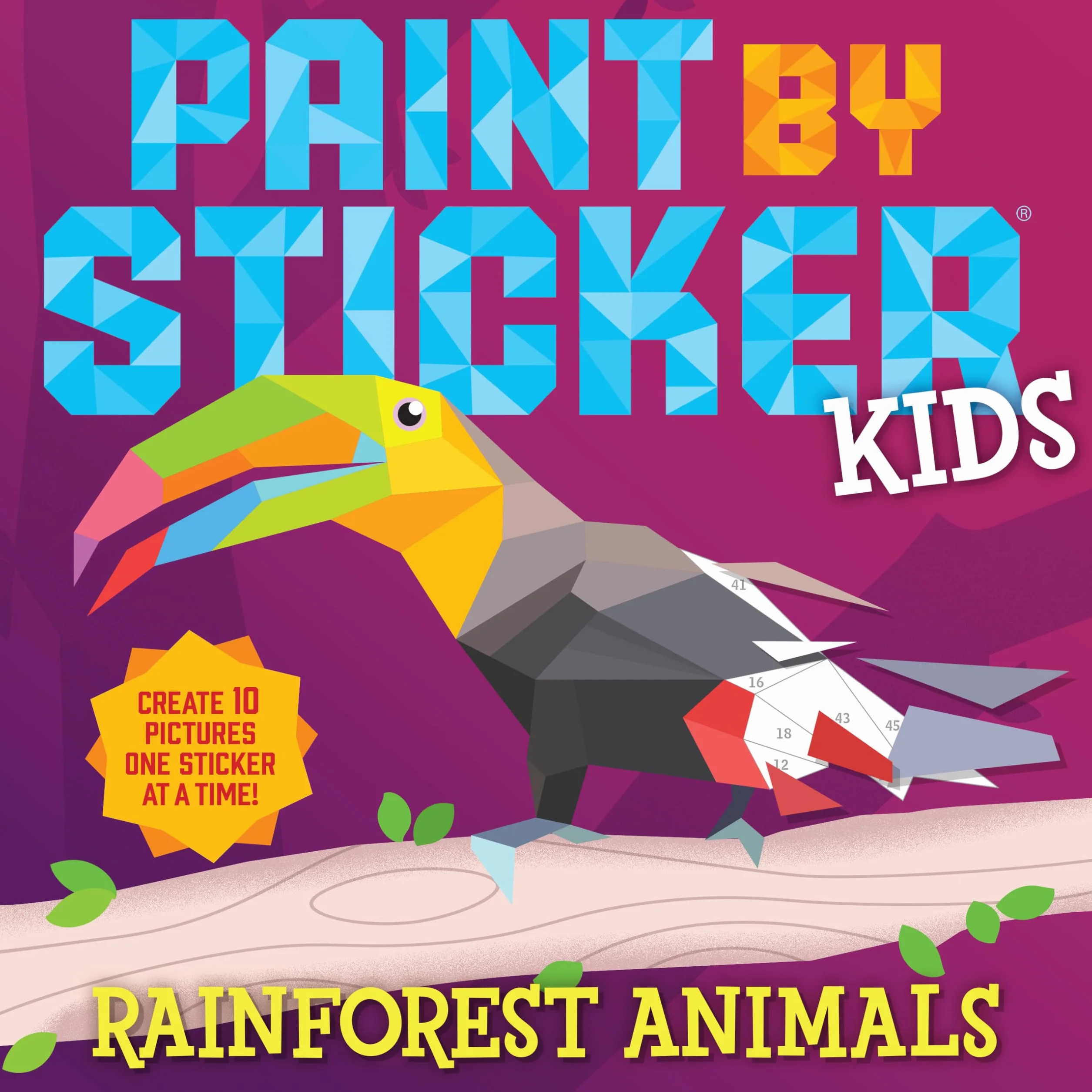 Paint by Sticker Kids: Rainforest Animals