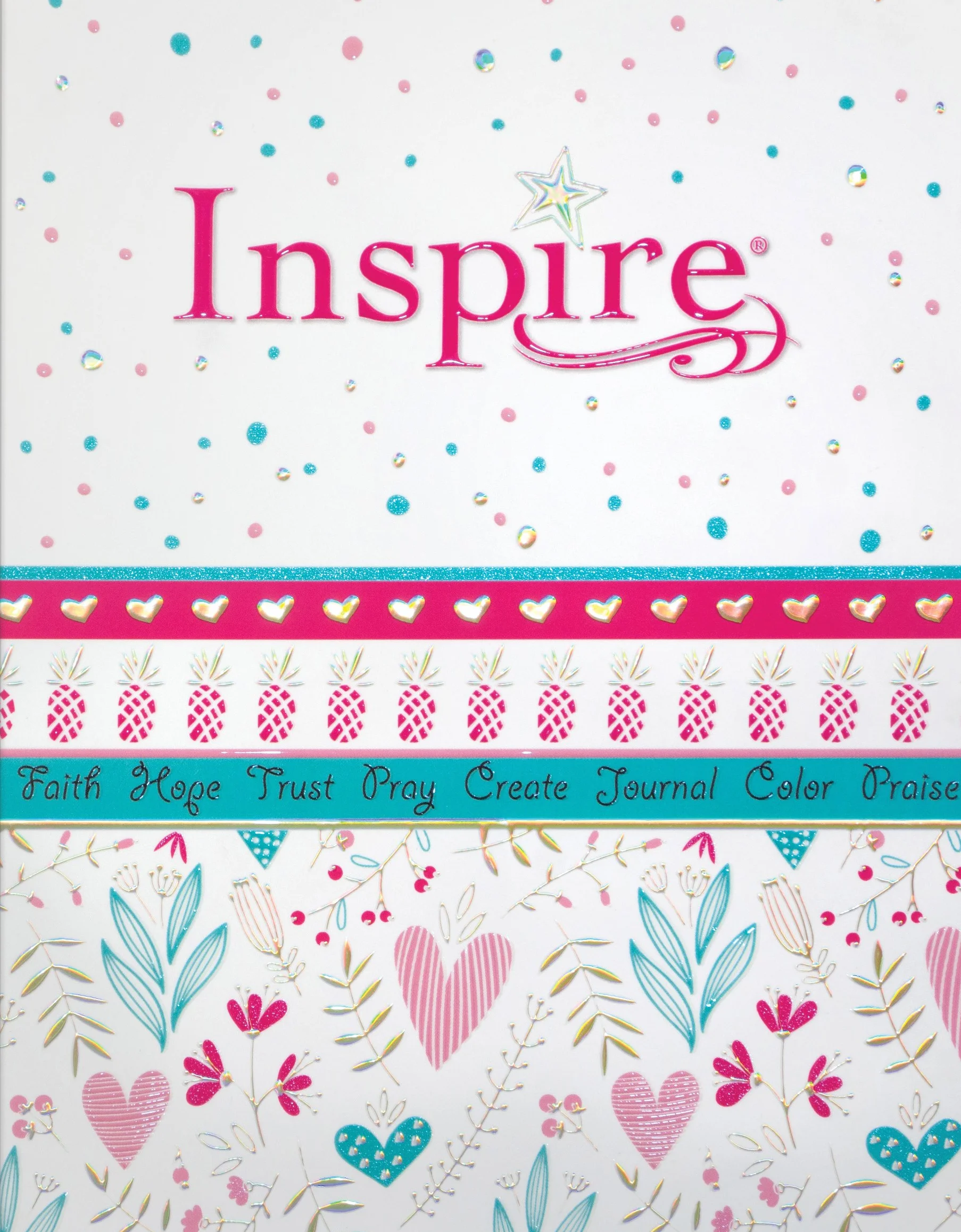 Inspire Bible for Girls New Living Translation Coloring Creative Journaling