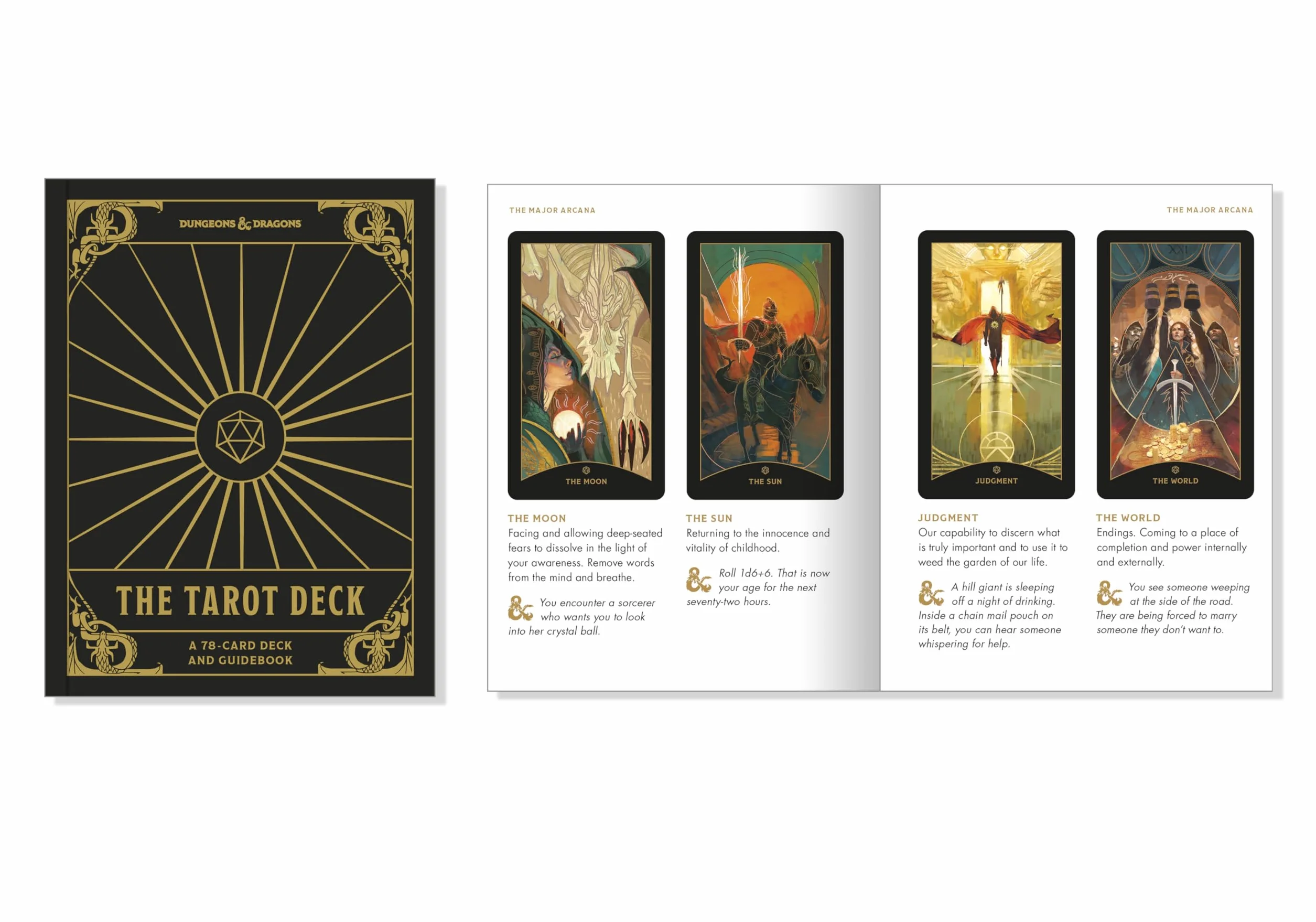 Dungeons & Dragons Tarot Deck 78-Card Deck Guidebook