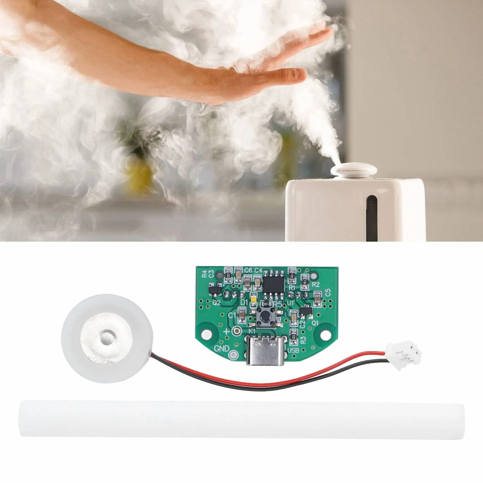 Płytka Atomizująca Podwójny Przełącznik Rozpylający 740 Otworów 5μm Mikroporowaty Atomizer 5V USB
