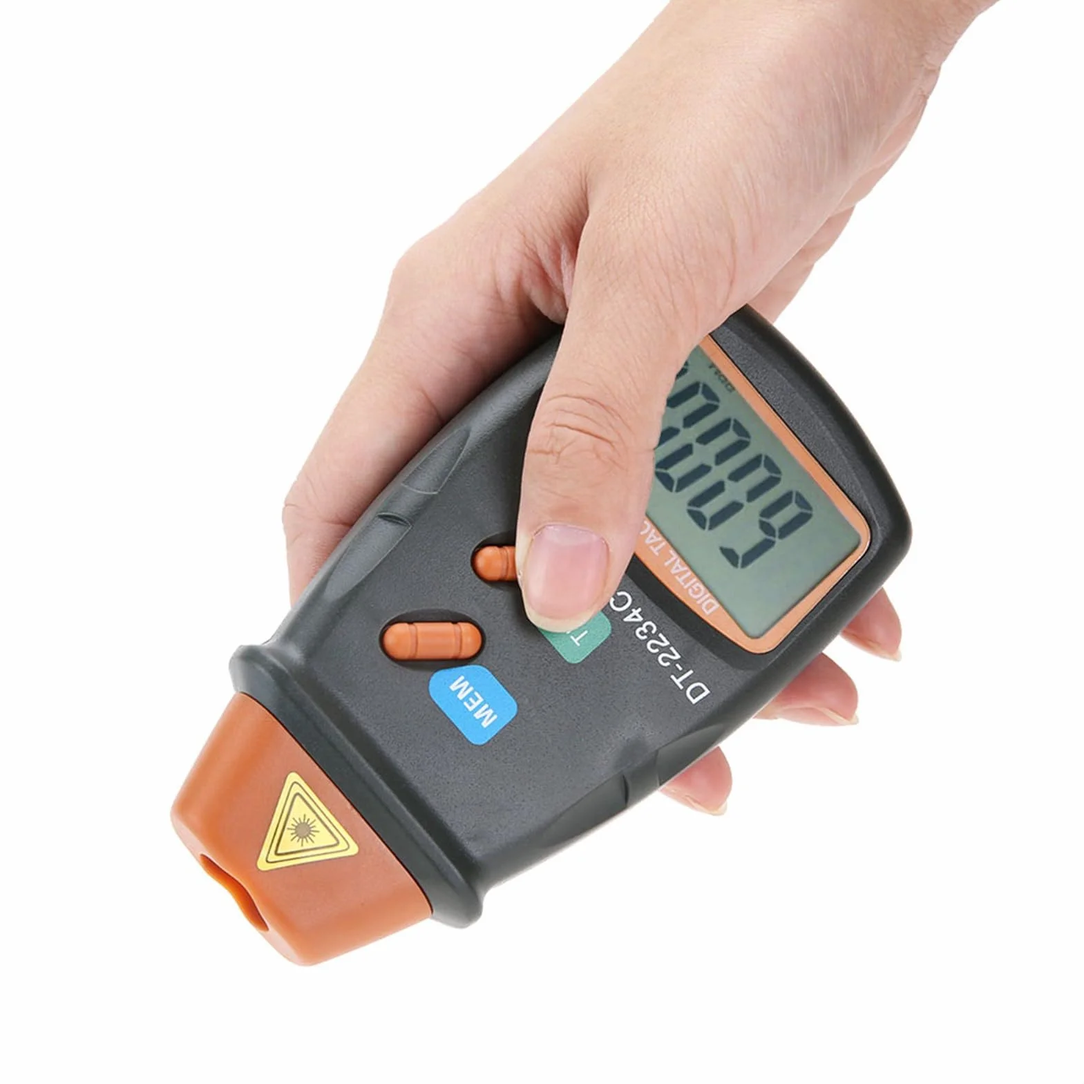 Obrotomierz Cyfrowy Mini RPM Tester Miernik Bezdotykowy Obrót Zdjęcie 2.5RPM do 99,999RPM Instrukcja Rewizji Dokładności