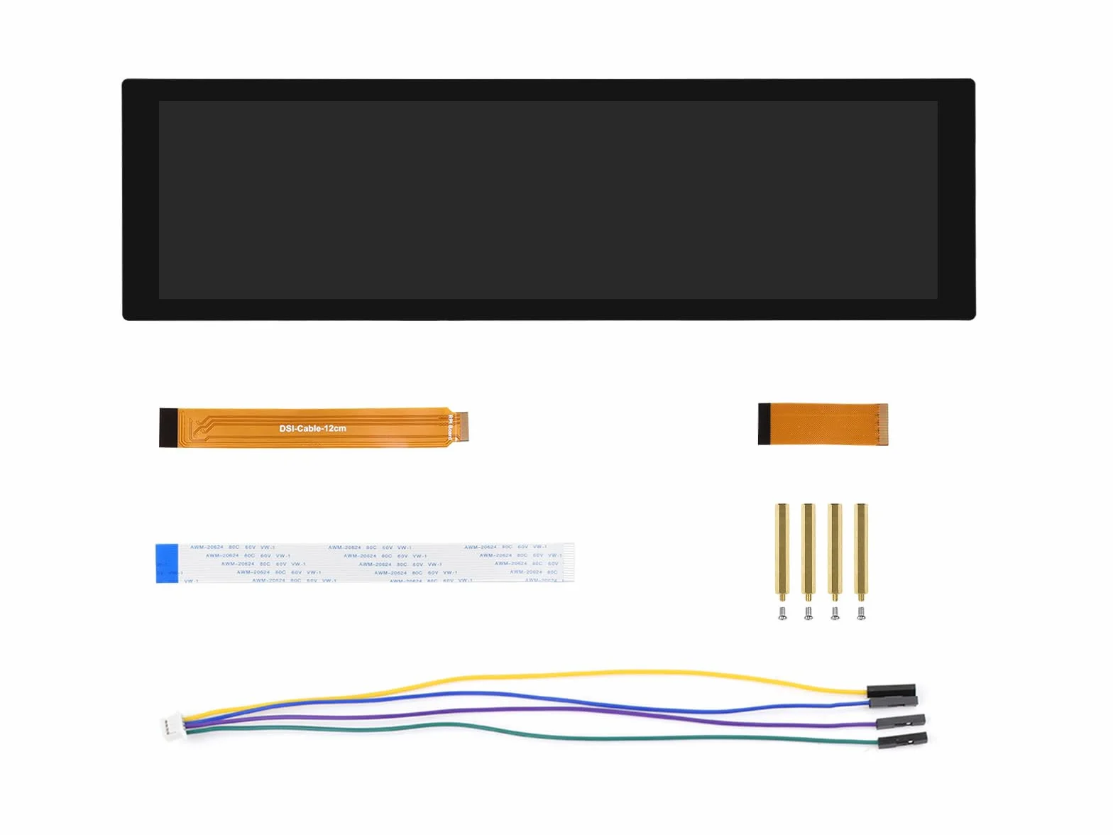 Waveshare 8.8 inch DSI Display Capacitive Touch Screen, Compatible with Raspberry Pi 5/4B/3B/CM3/3+/4/5, 480 × 1920 IPS Panel, 178° Wide Viewing Angle, DSI Display Interface