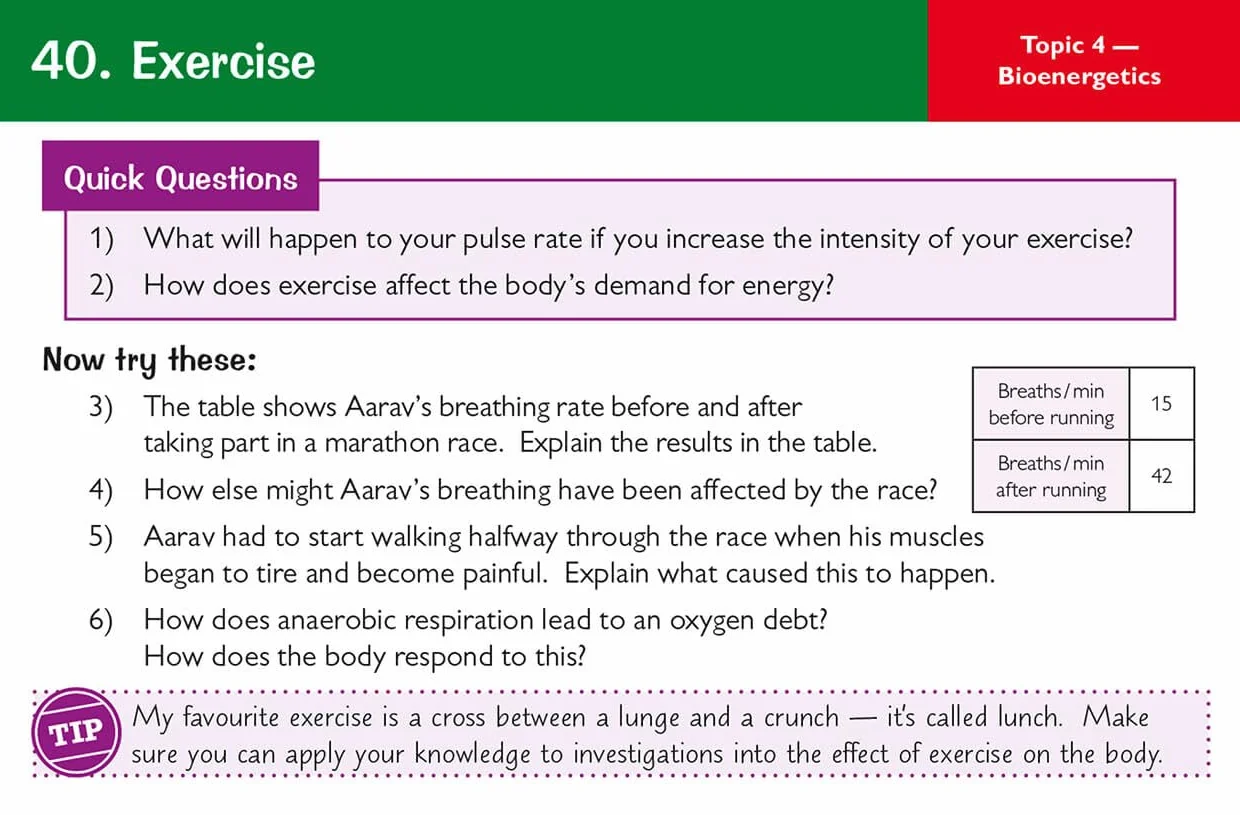 GCSE Biology AQA Revision Question Cards - Q&A cards for quick practice