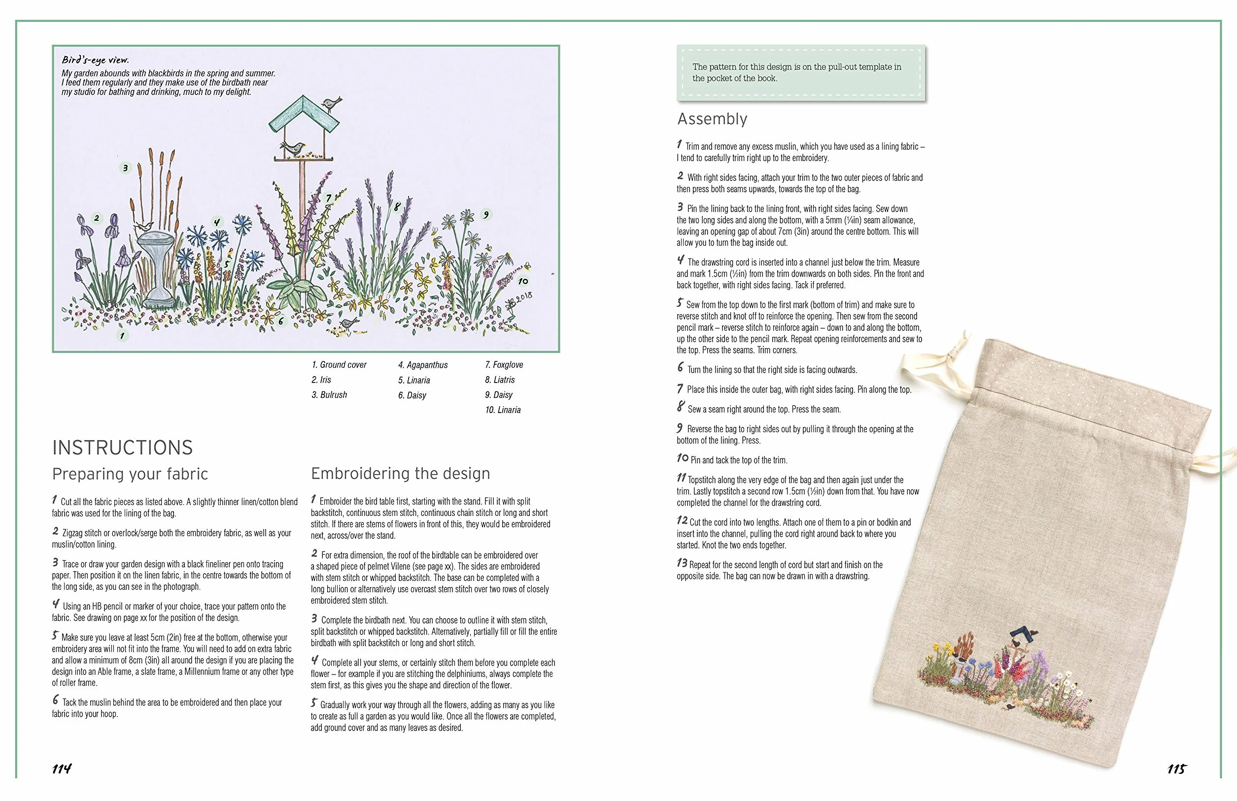 Embroidered Country Gardens: Hand-Stitched Floral Designs Inspired by Nature