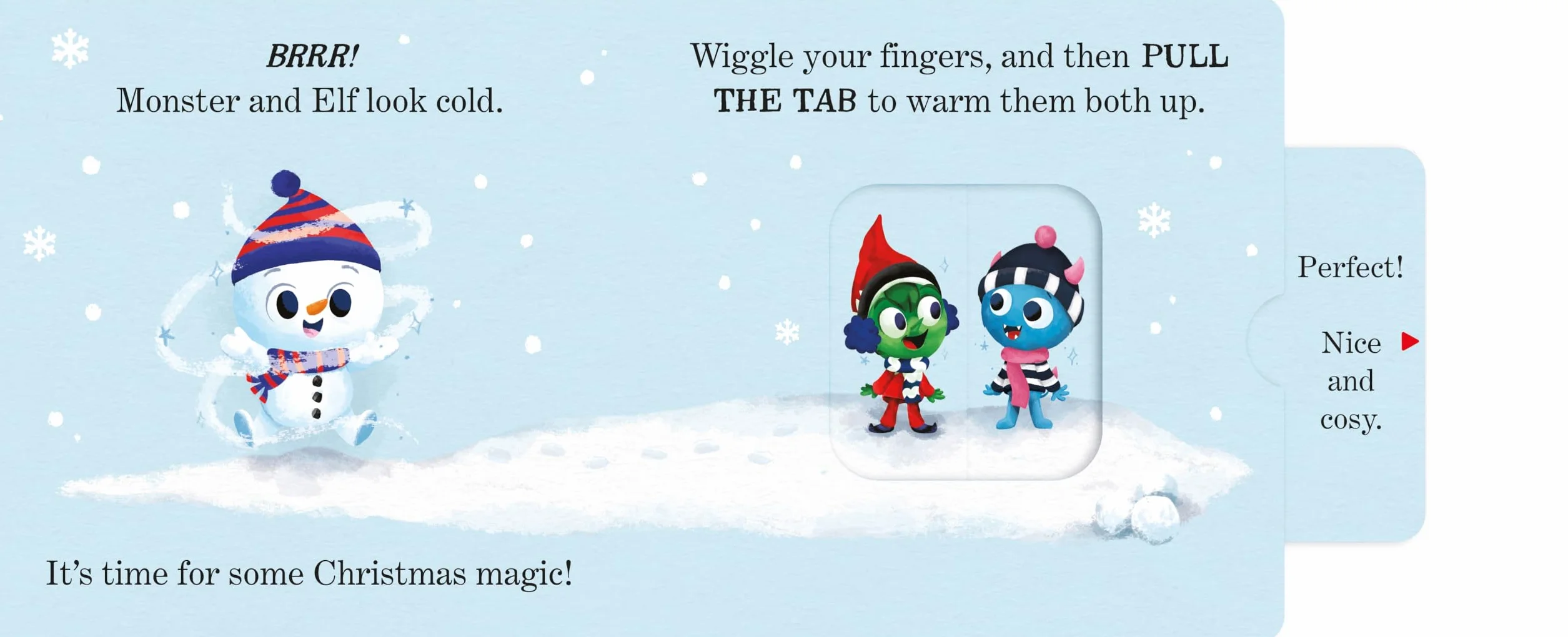 Interactive Christmas Board Book: There's a Little Snowman in Your Book