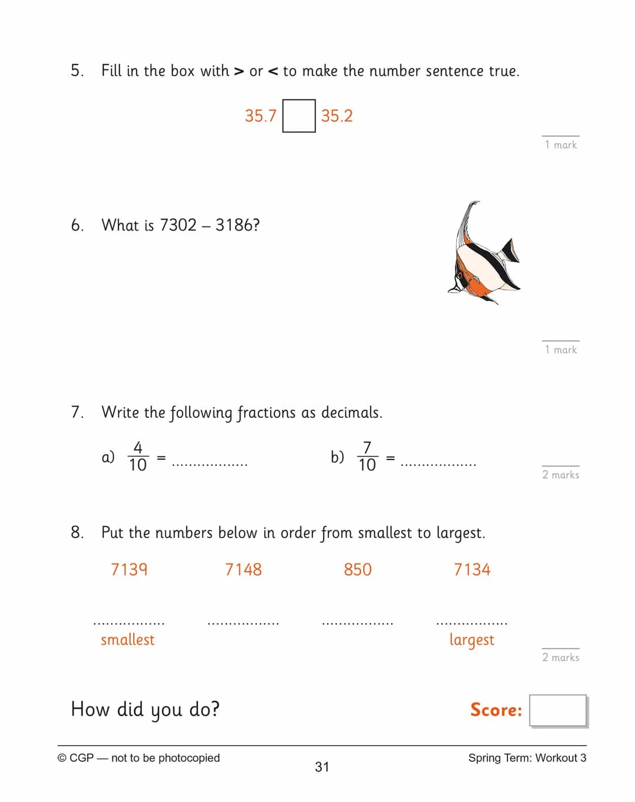 KS2 Year 4 Maths 10-Minute Weekly Workouts: Arithmetic