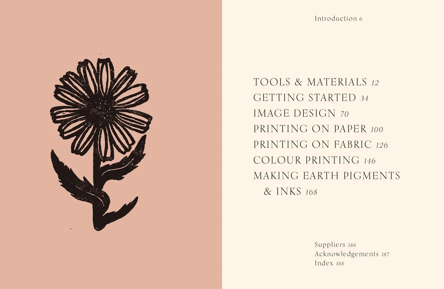 Botanical Block Printing: The new craft and design book for easy modern linocut prints, perfect for pattern art carving projects