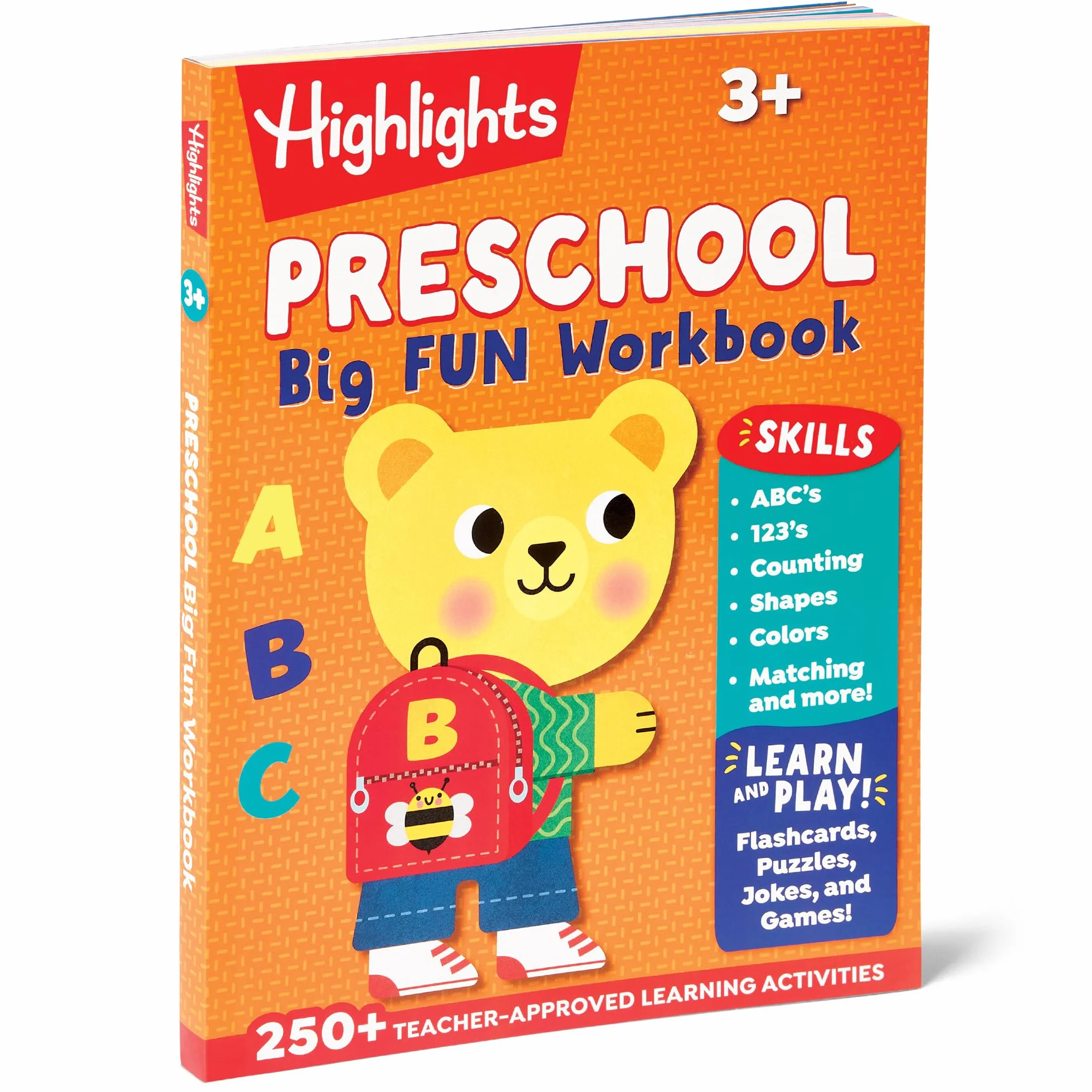 Preschool Big Fun Workbook: 256-Page Preschool Learning & Activity Workbook with Math, Writing, Shapes & Puzzles