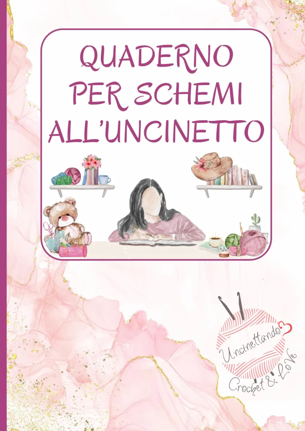 Quaderno per Schemi all'Uncinetto A4: Con Pagine Quadrettate, Sezioni e Spazio per Progetti e Foto