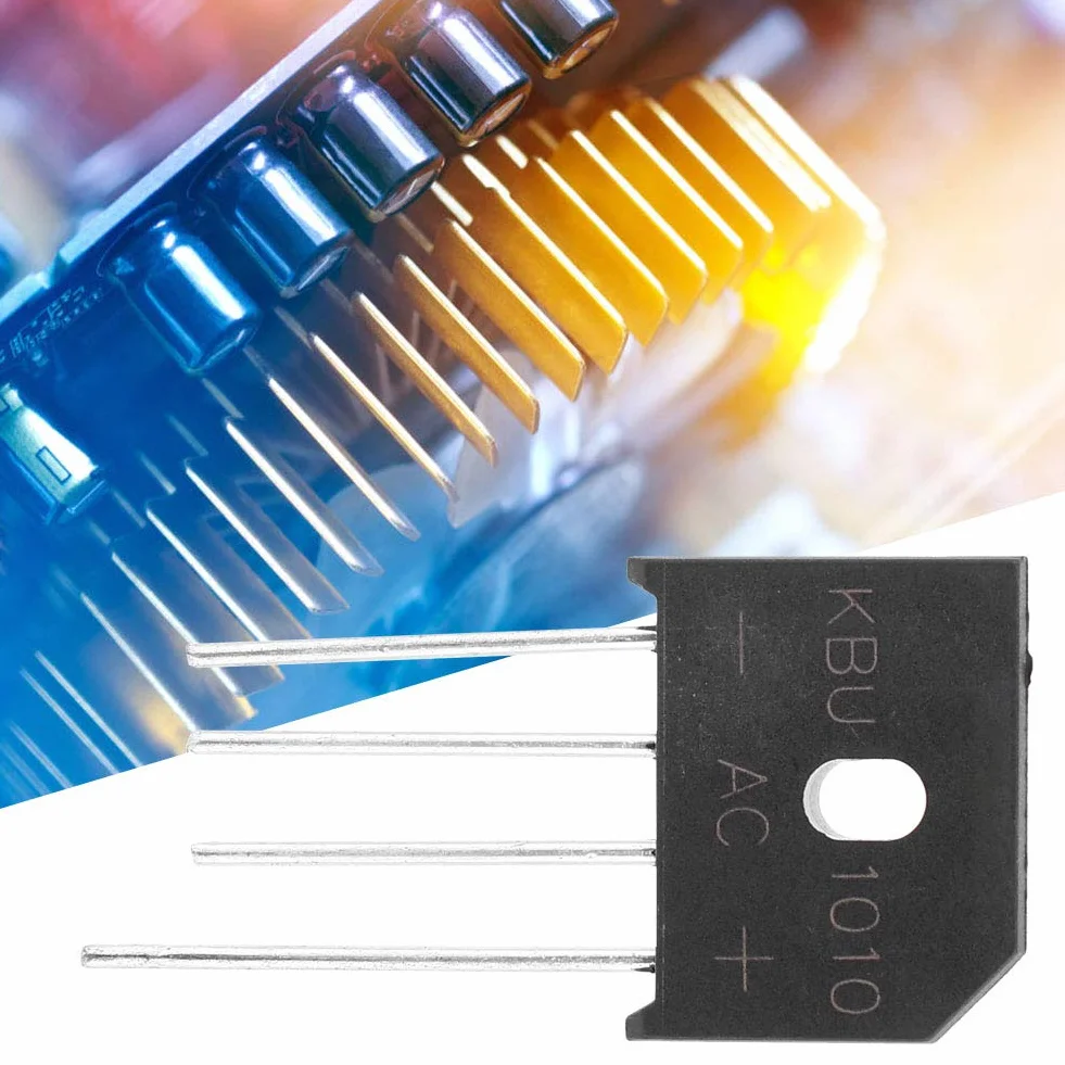 Mostek Prostowniczy Kbu1010 Dioda Ołowiana 1000V 10A Mostek Diodowy Do Obwodów Elektronicznych/Sprzętu Agd (1 Sztuka)