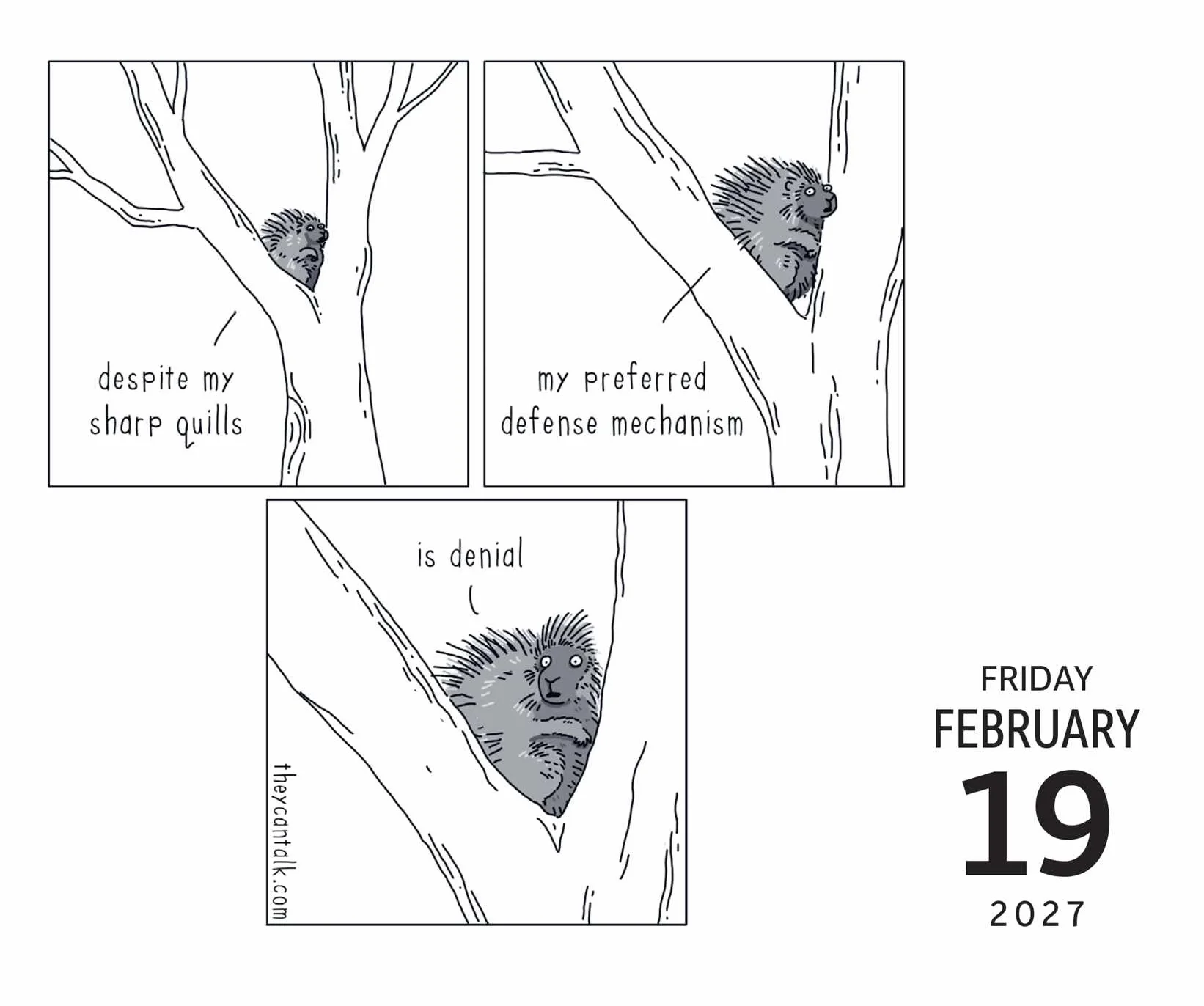 They Can Talk Comics 2027 Day-to-Day Calendar: What's in the Jacket?!