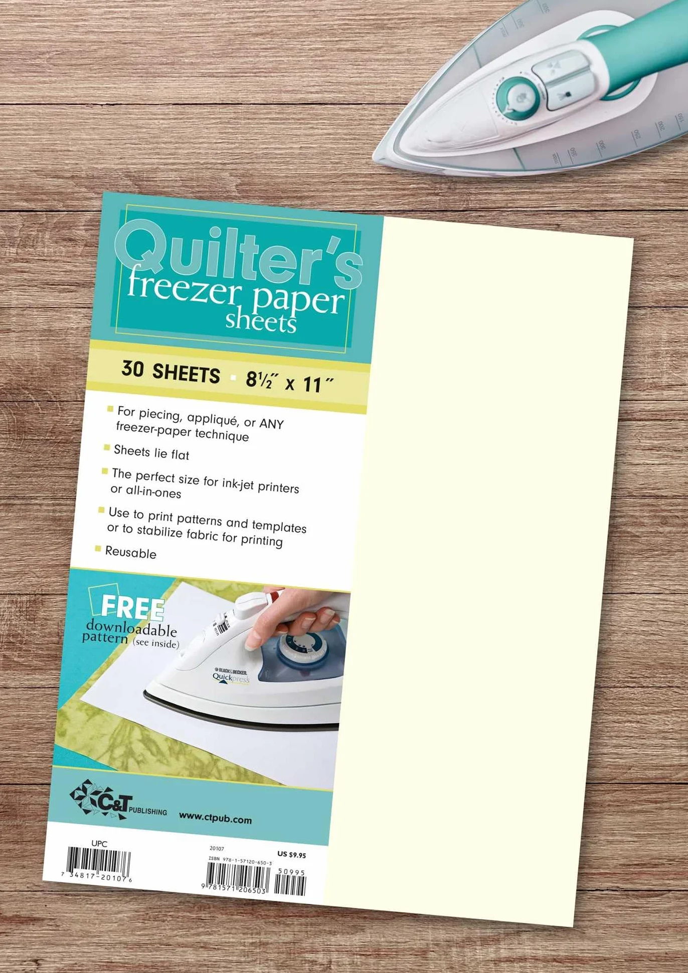 Quilter's Freezer Paper Sheets 30 Sheets 8.5" x 11"