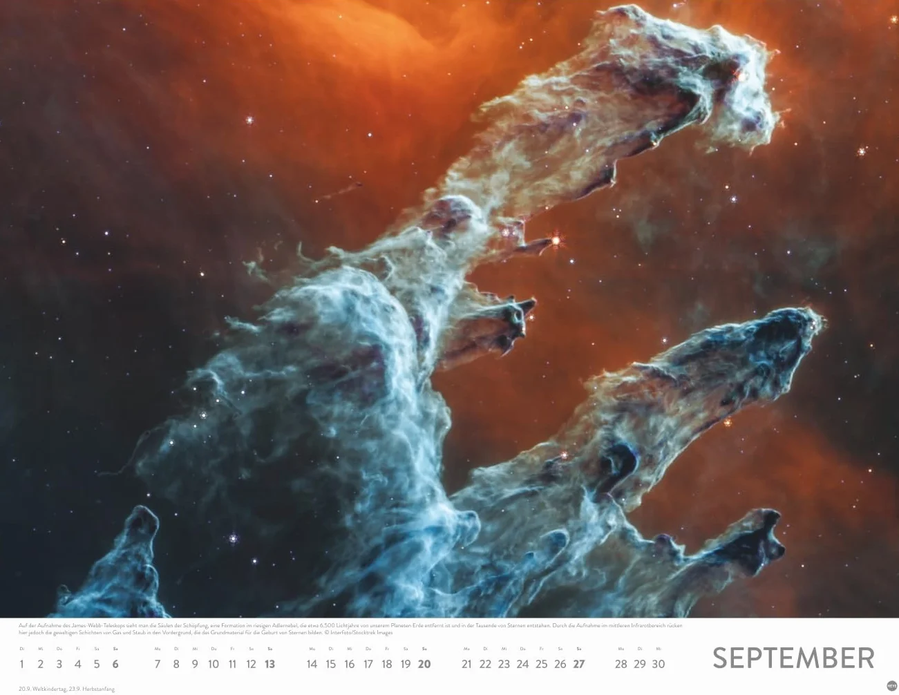Das Universum Posterkalender 2026: Fotokalender mit Spiralgalaxien, Hubble-Weltraumteleskop