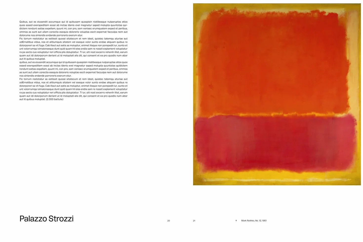 Rothko in Florence /anglais