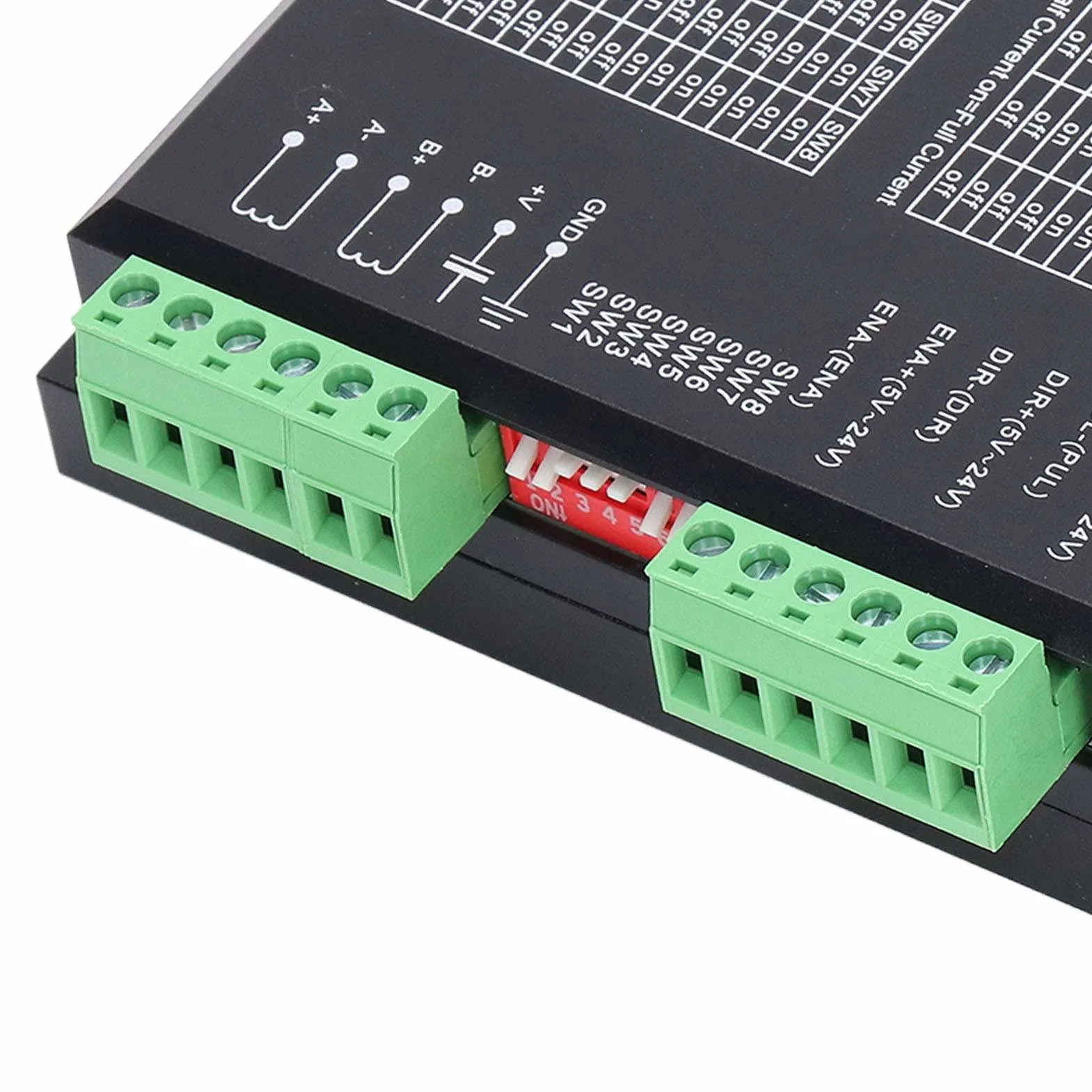 Dm556 Cyfrowy Silnik Krokowy Sterownik Silnika Krokowego Nema 34, Dm556 Sterownik 2-fazowy 5.6A Sterownik Microstep Cyfrowy dla 57 86 Silników Krokowych NEMA23 NEMA34 Sterownik