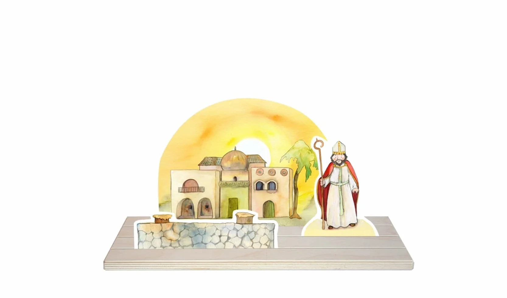 Nikolaus-Geschichte Ausgestanzte Figuren Getreidewunder KITA Grundschule Gemeinde