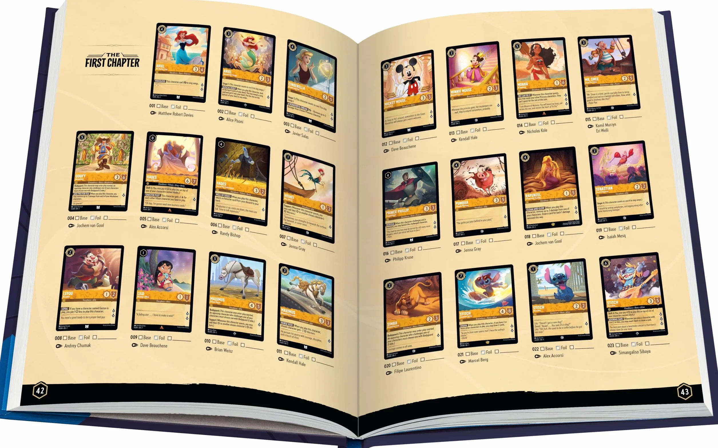 Disney Lorcana Trading Card Game Official Collector's Guide Sets 1-4 EN