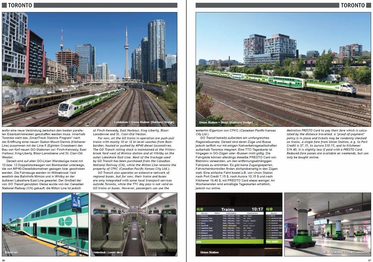 Urban Rail in Canada: U-Bahn, Stadtbahn, Straßenbahn, S-Bahn