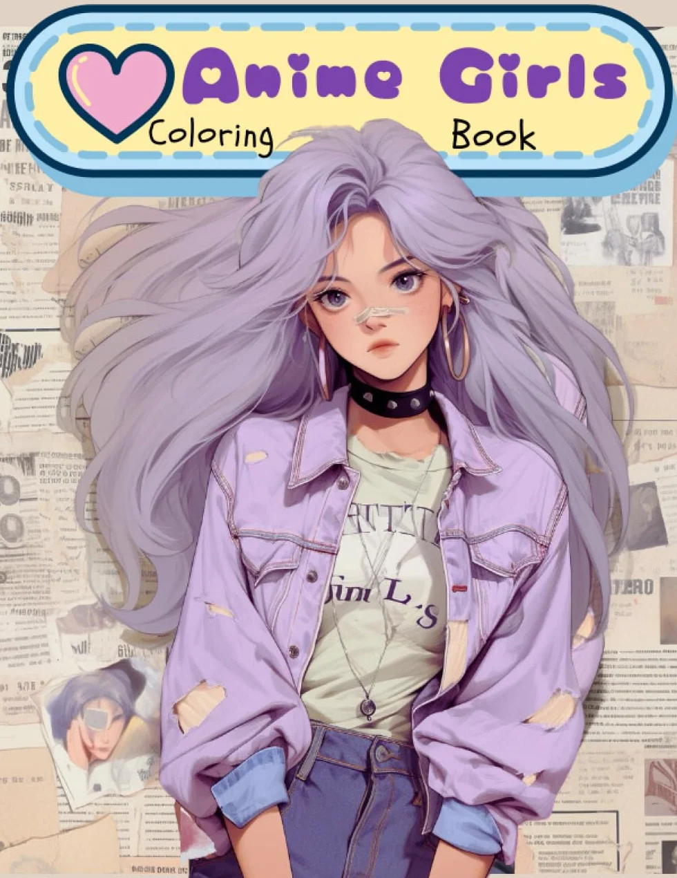 Anime Girls Coloring Book: Beautiful Japanese Anime Girl Coloring Pages for Teens and Adults