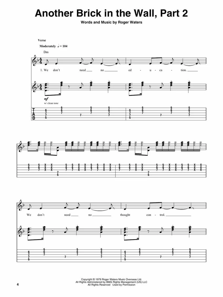 Pink Floyd Deluxe Guitar Play-Along Volume 11 Book Online Audio